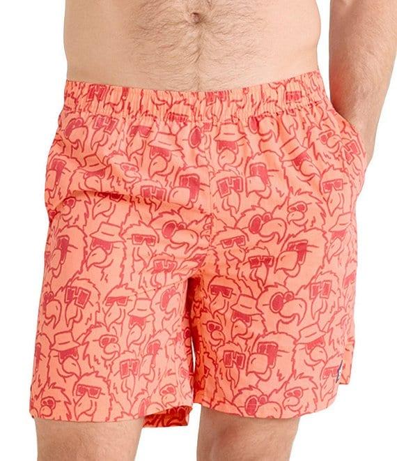 SAXX Go Coastal 2N1 Parrot Party 7#double; Inseam Volley Swim Shorts Product Image