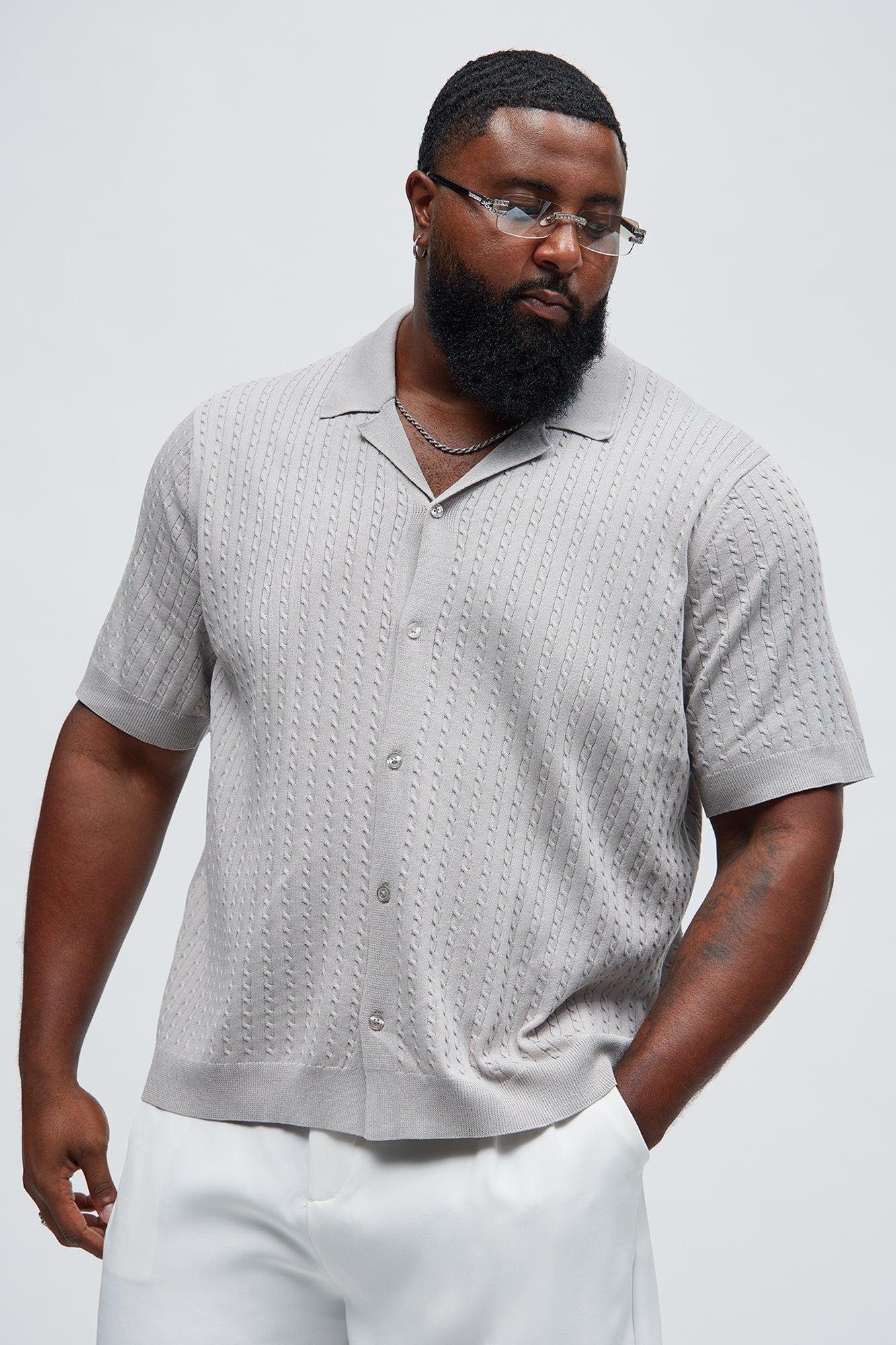 Waterfall Textured Polo Cardigan - Taupe Product Image