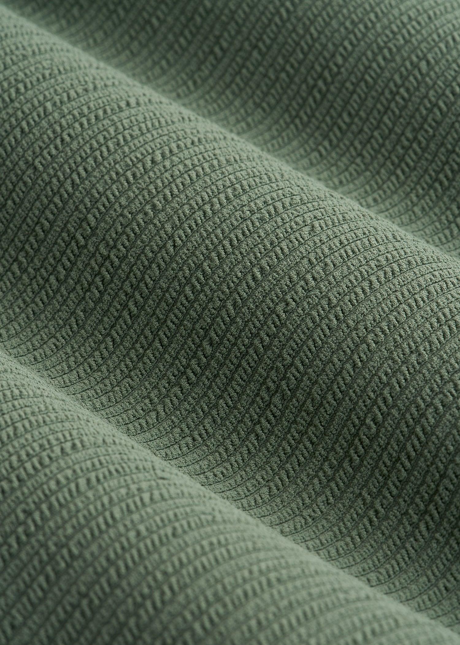 Waffled Ruched One-Piece Swimsuit for Tall Women in Dark Seagrass Female Product Image