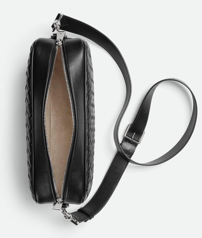 Men's Intrecciato Camera Bag in Black Product Image