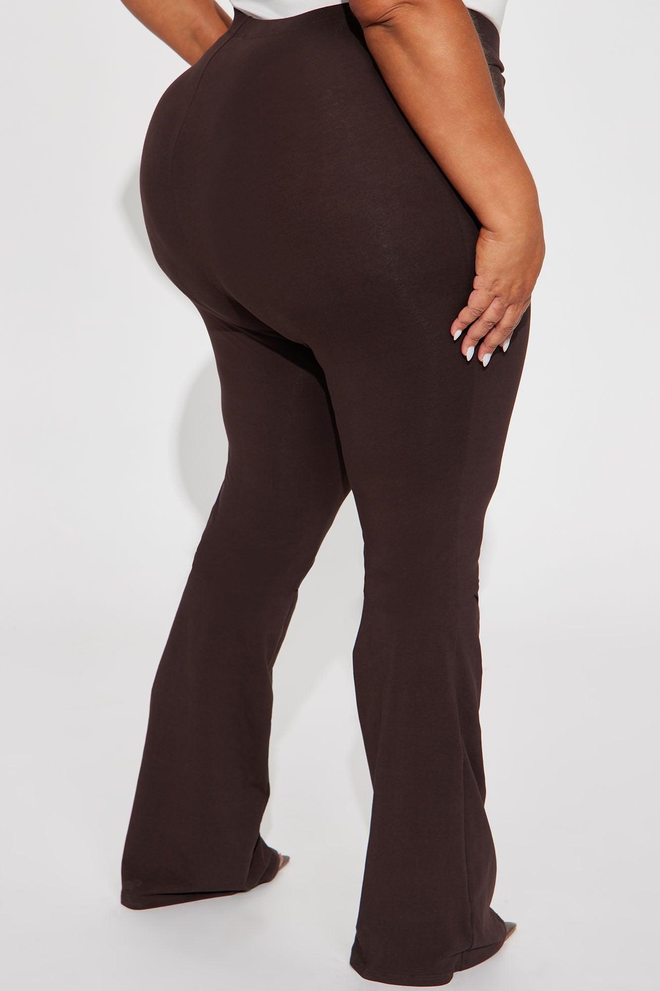 Adriana Flare Pant - Dark Brown Product Image