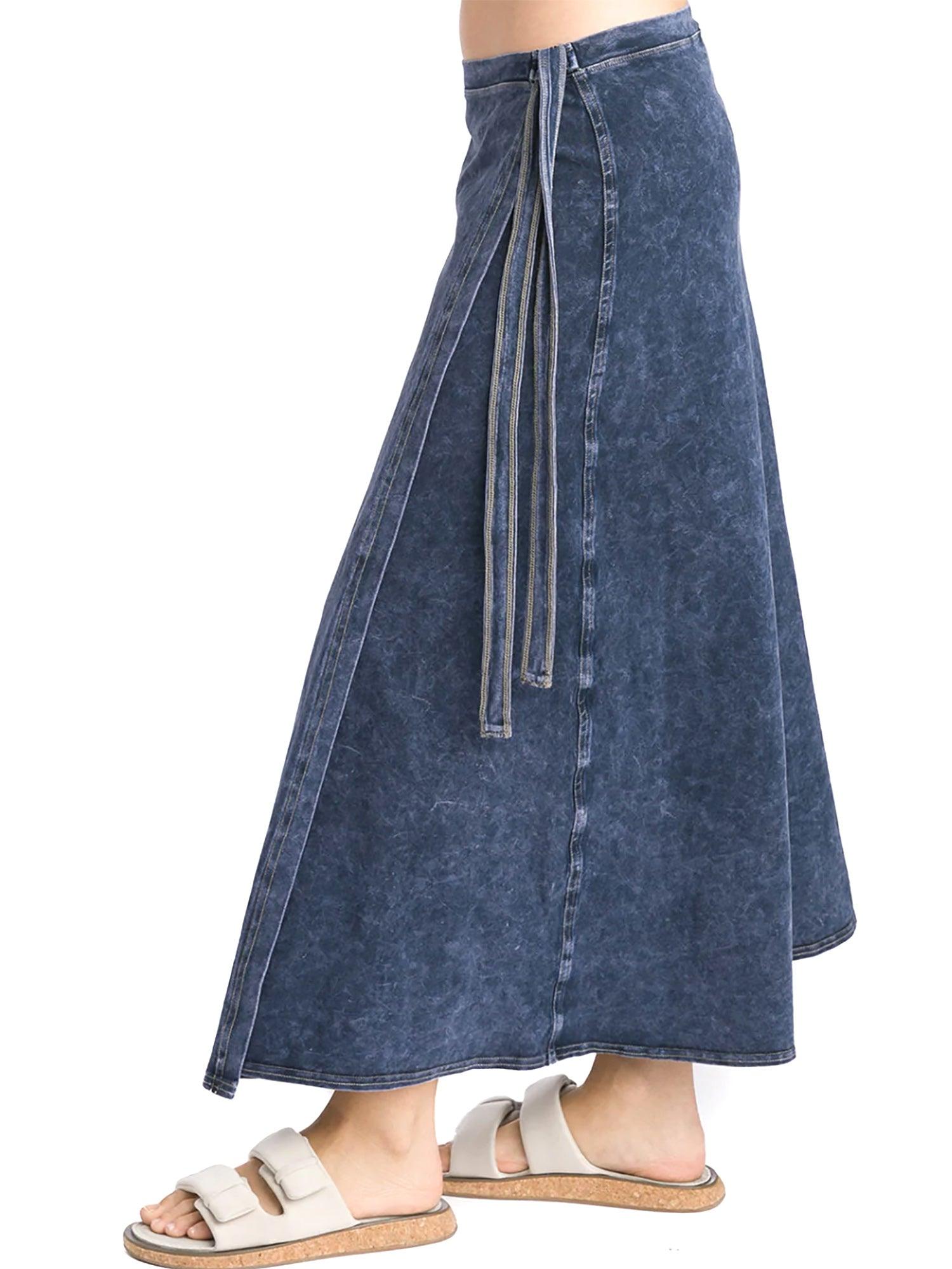 Hard Tail Long Wrap Skirt (W-964) Product Image