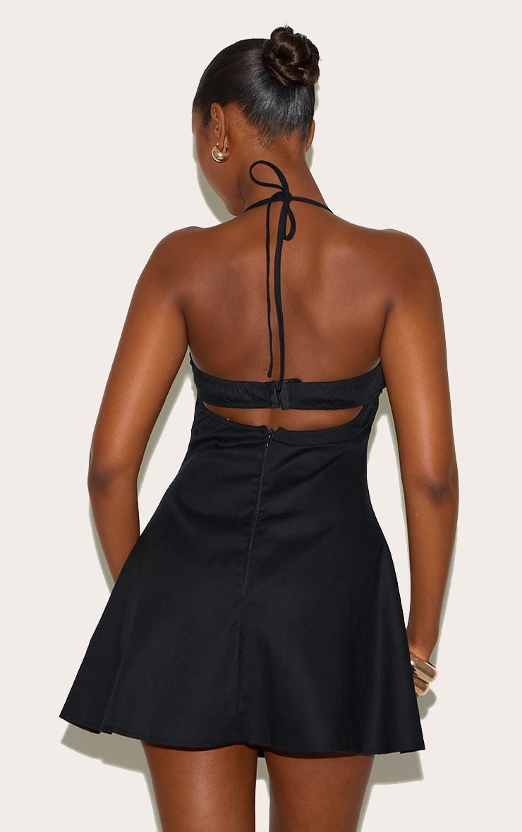 Black Trim Detail Shift Dress Product Image