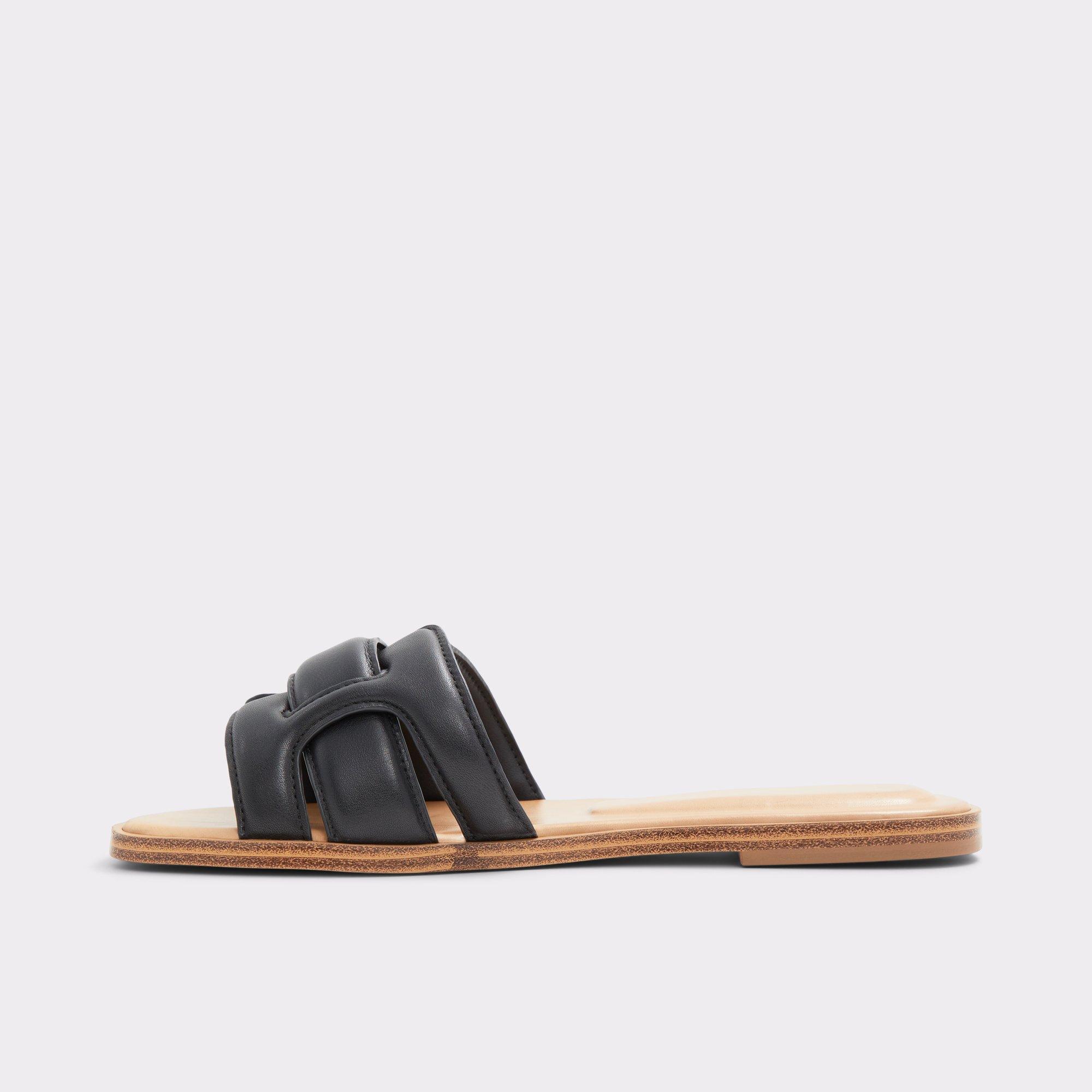 ALDO Elenaa - Women's Flat Sandals - Black, Size 8 Product Image
