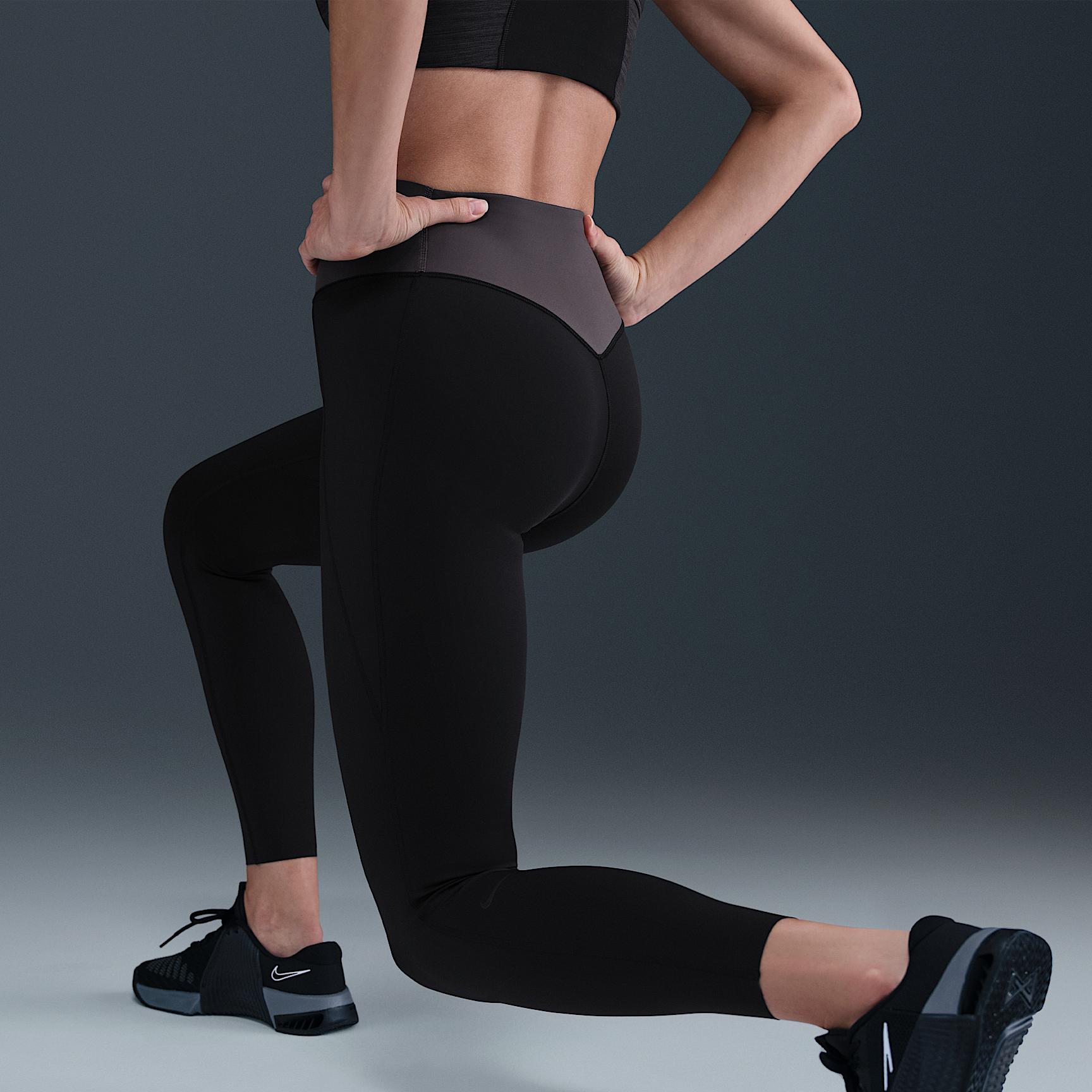 Nike Womens Universa High-Waisted 7/8 Leggings with No Front Seam | HQ6813-011 Product Image