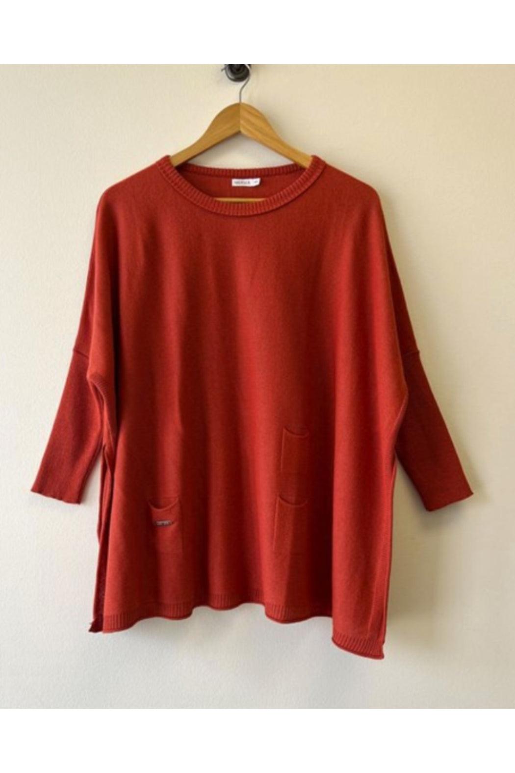 CATALINA CREWNECK MINI POCKET TRAVEL SWEATER Product Image