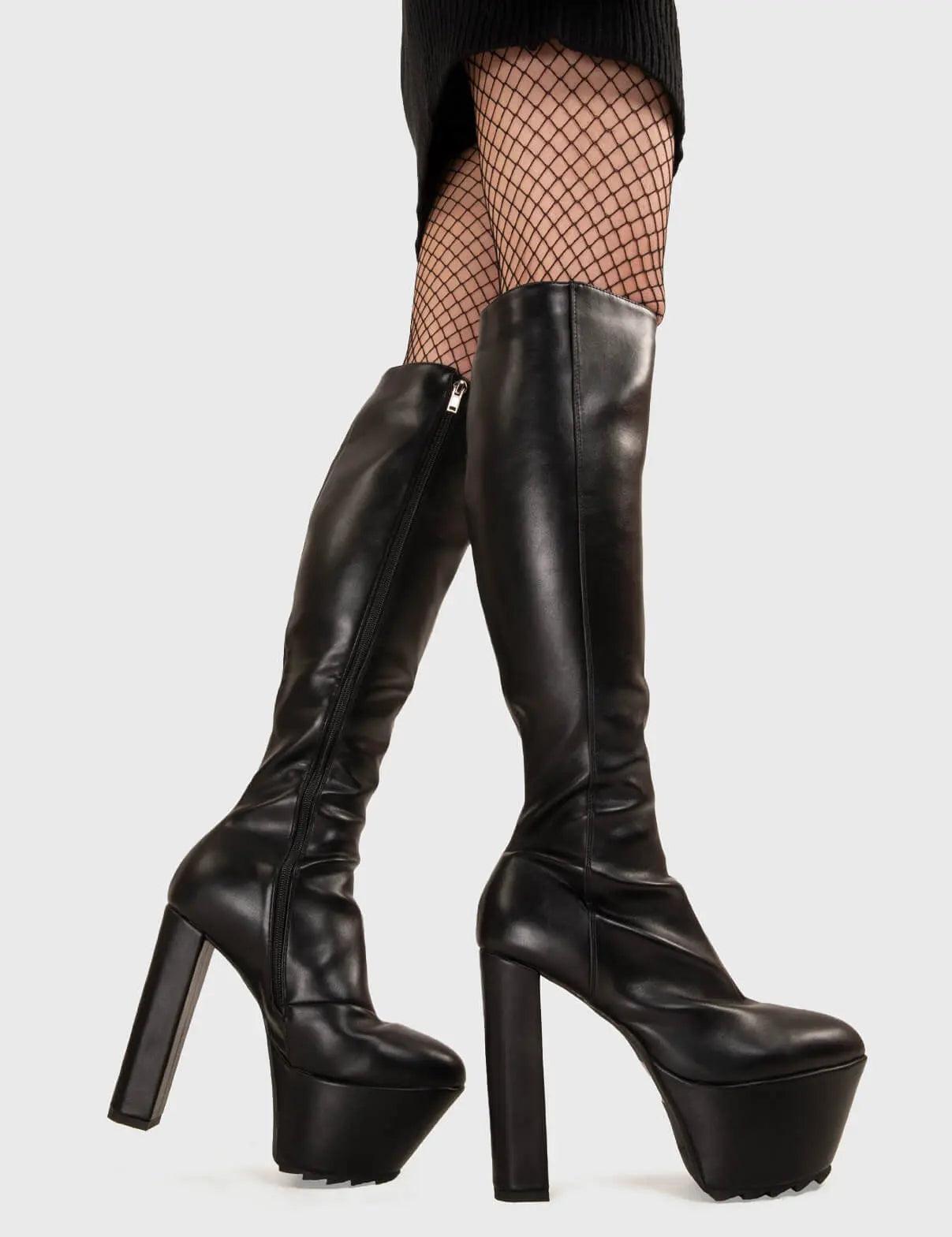 Can't Stand You Platform Knee High Boots Product Image