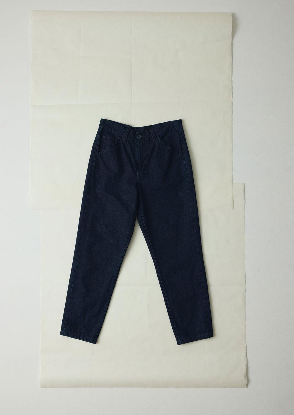Norv Denim Tapered Pants | Dark Indigo Product Image
