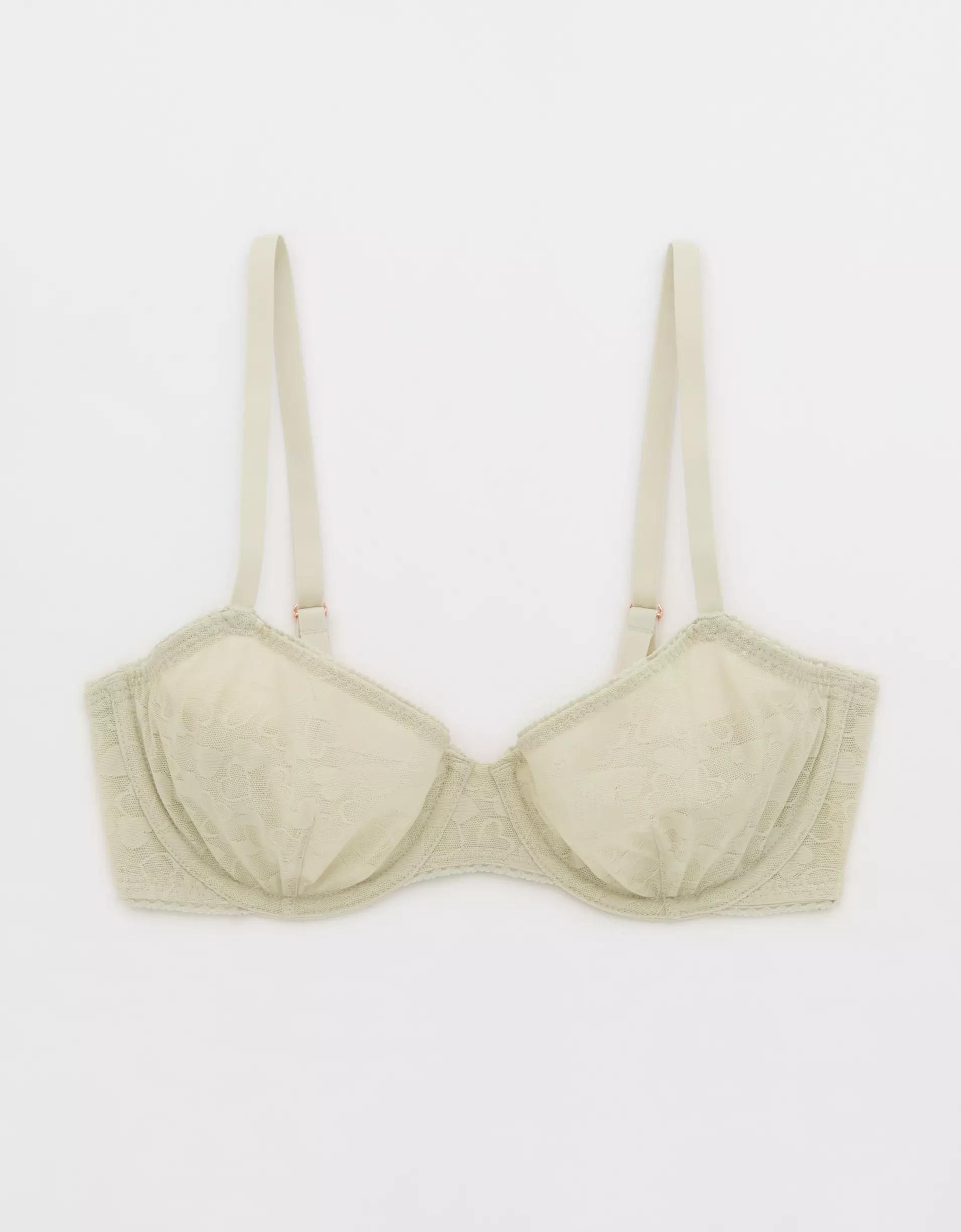 Show Off Heart Mesh Unlined Bra Product Image