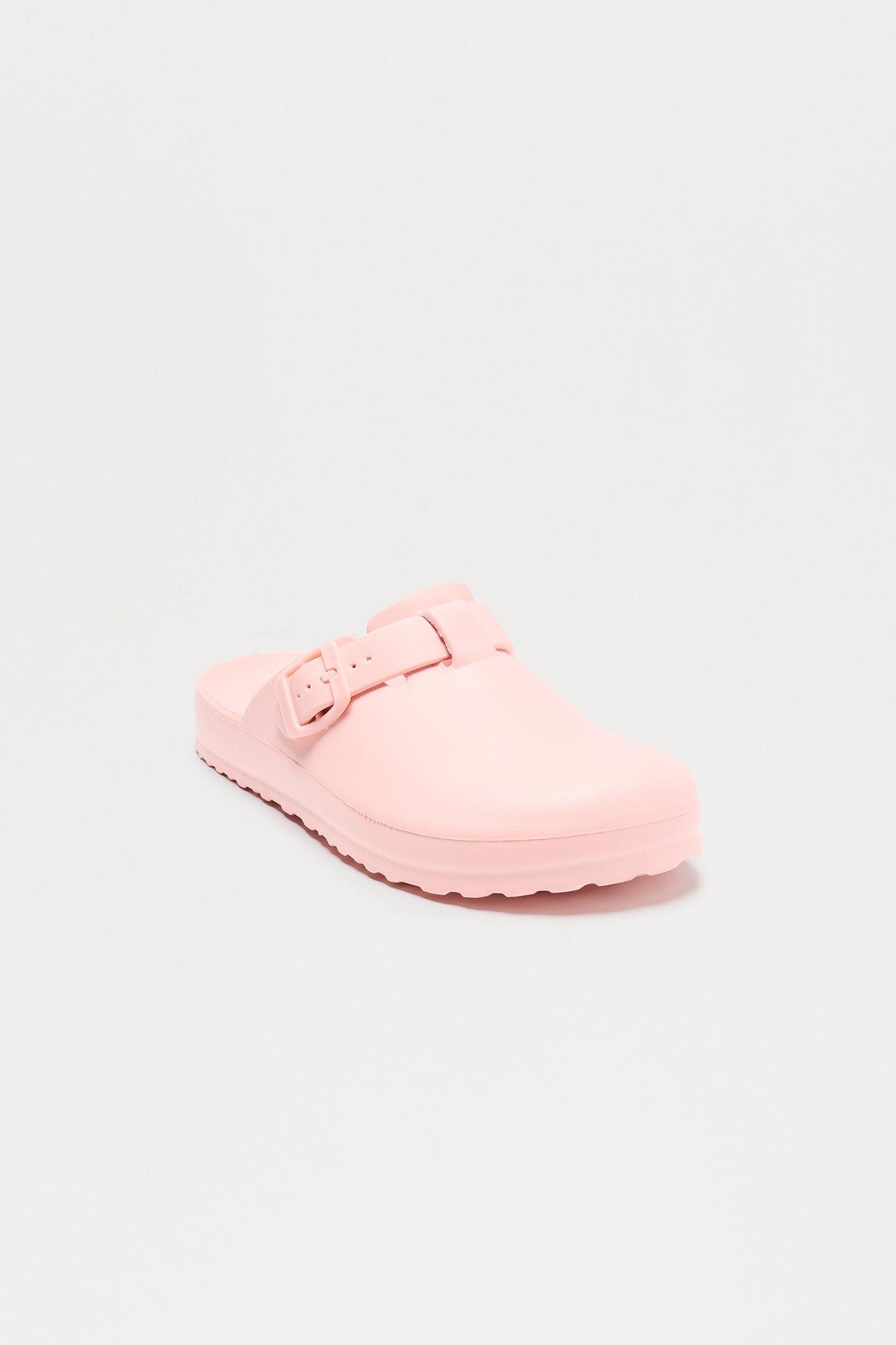 Mellow Buckle Slides - Pink Female Product Image