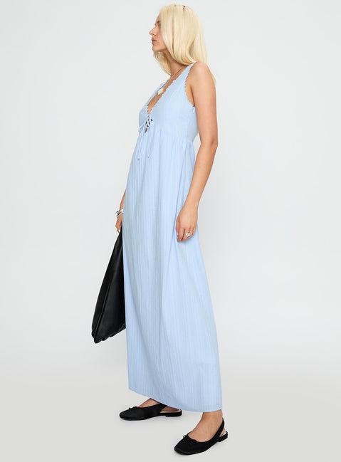 Elyza Maxi Dress Blue Product Image