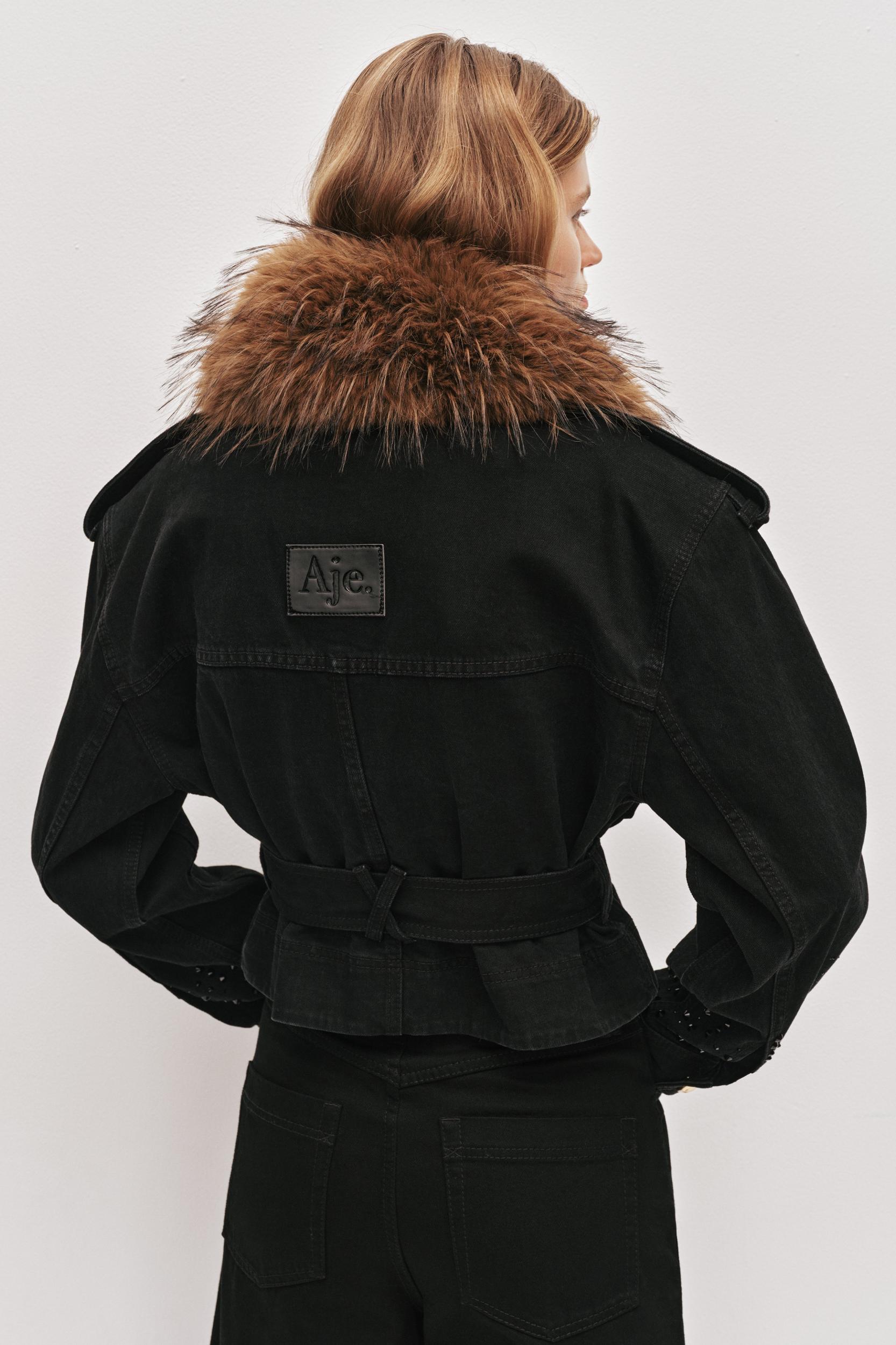 Vanaia Denim Jacket-WASHED BLACK / 6 Product Image