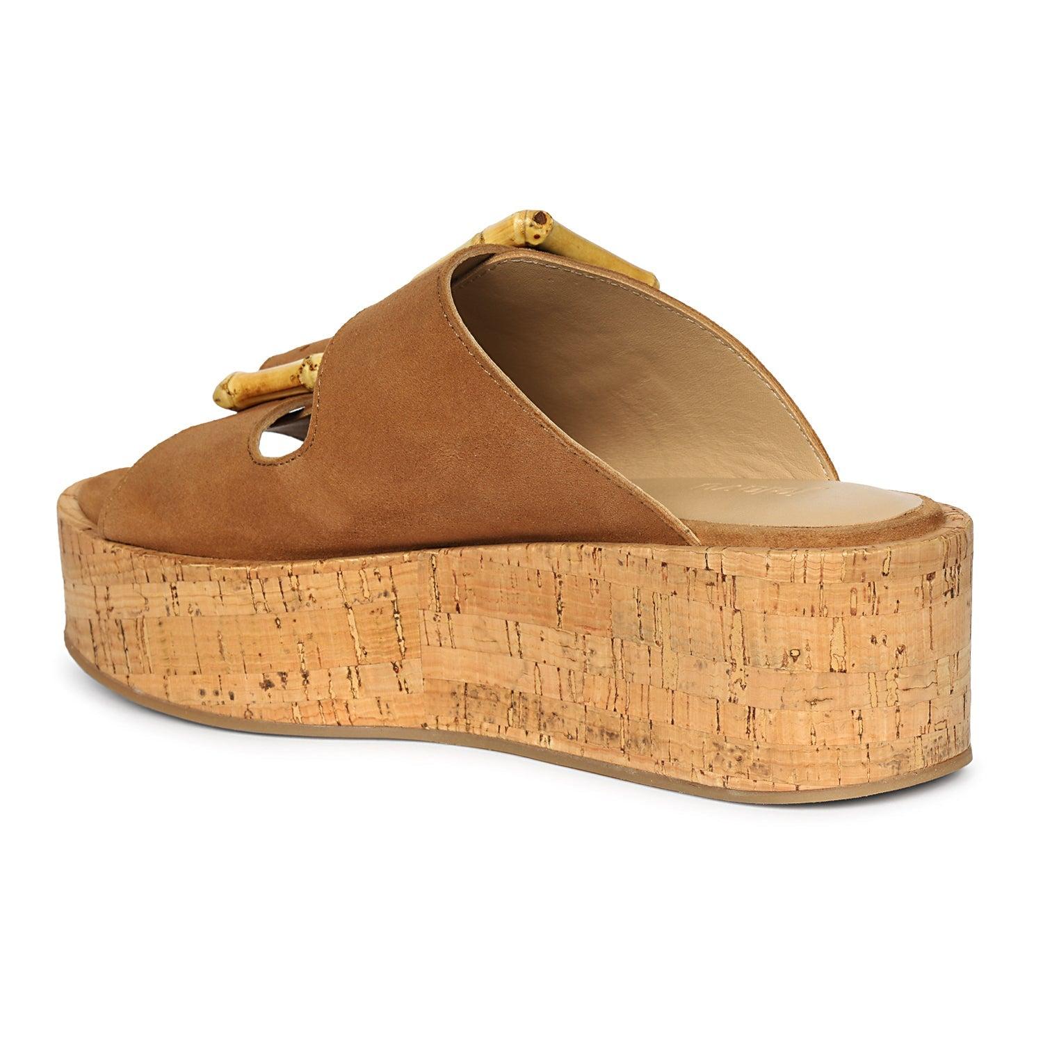 Corkie - Cognac Sandals Product Image