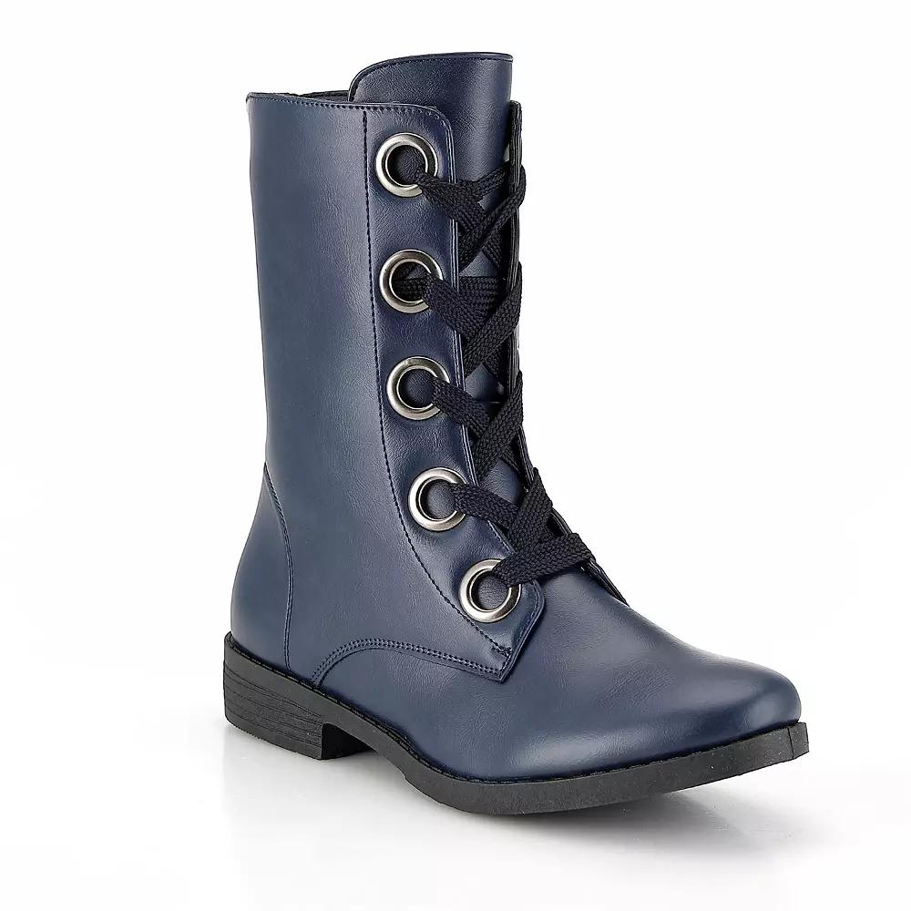 Henry Ferrera Charm-508 Women's Mid Shaft Boots, Blue Product Image