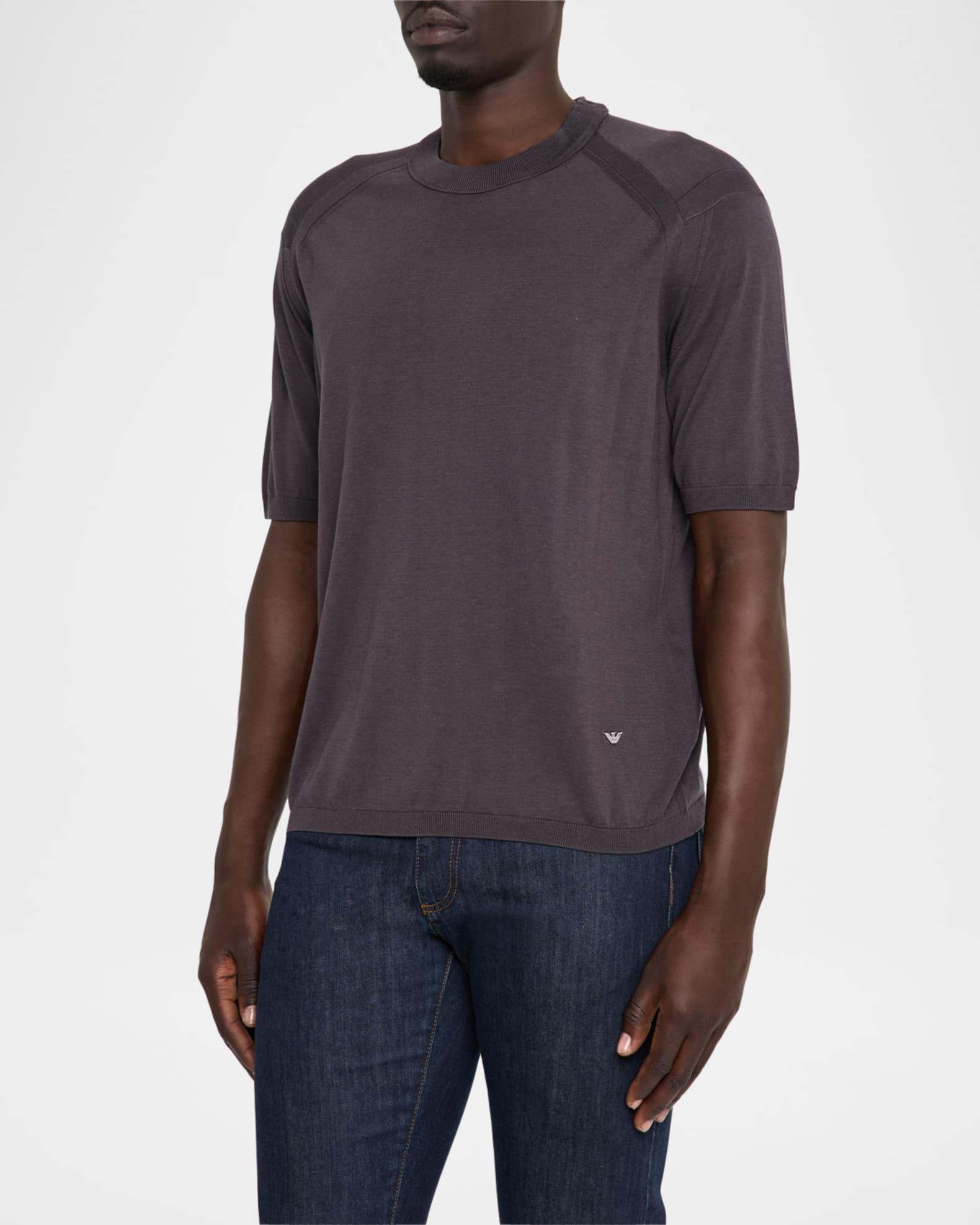 Men's Lyocell, Cotton and Silk Crewneck T-Shirt Product Image