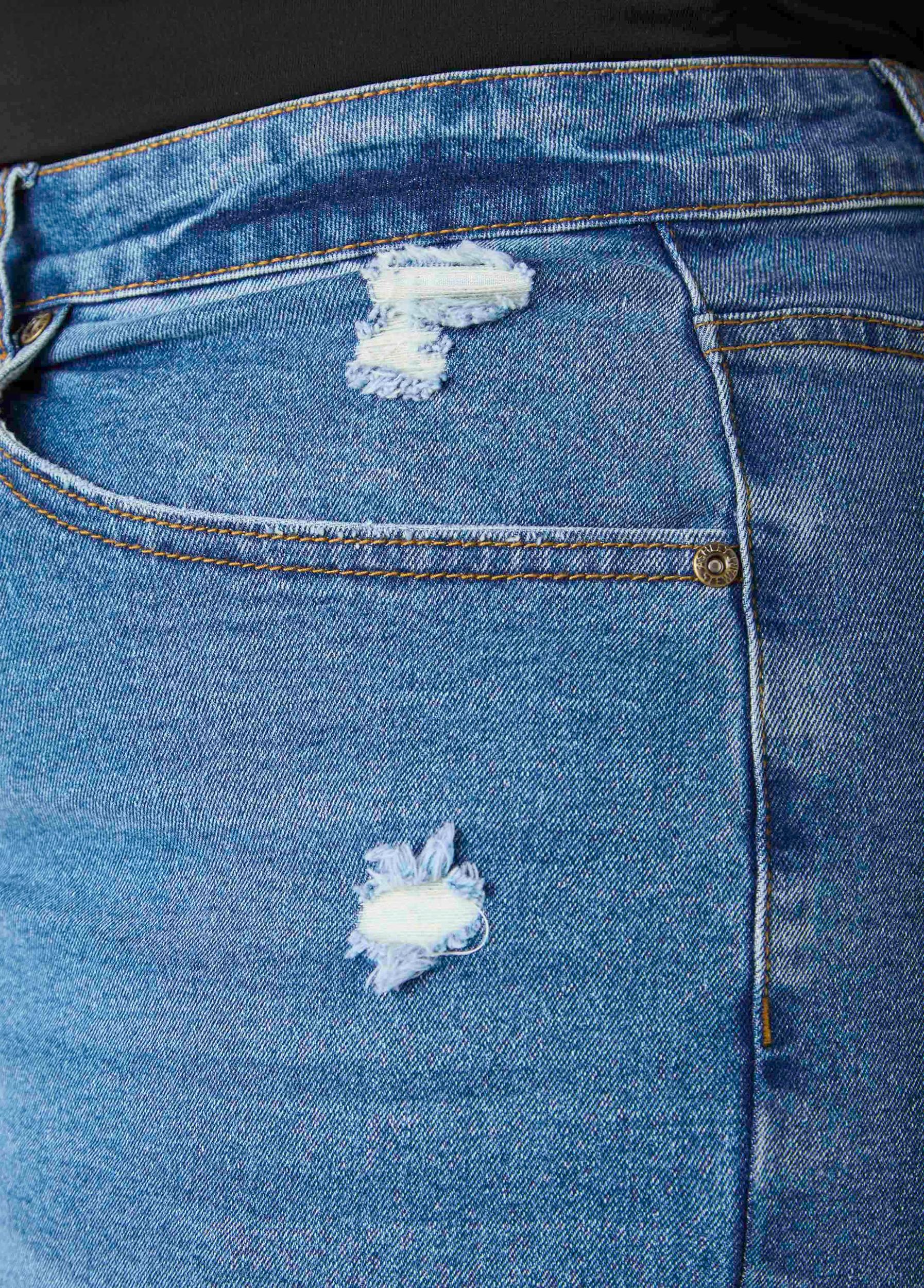 Fearless Distressed Denim Shorts Product Image