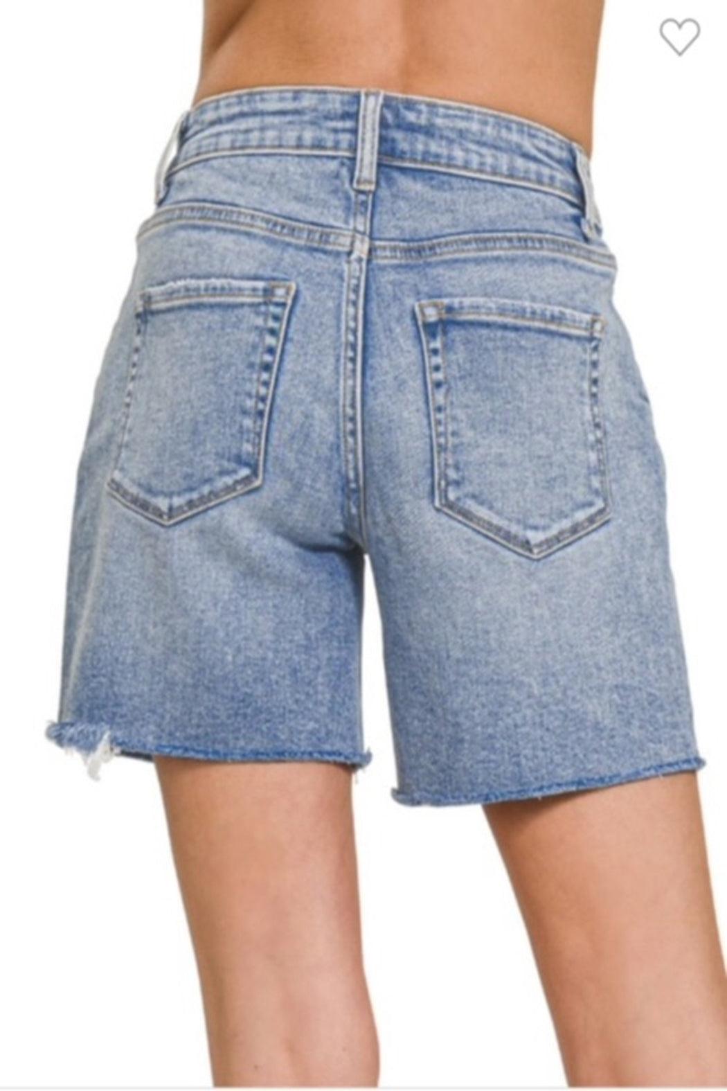 Light Denim Short Product Image
