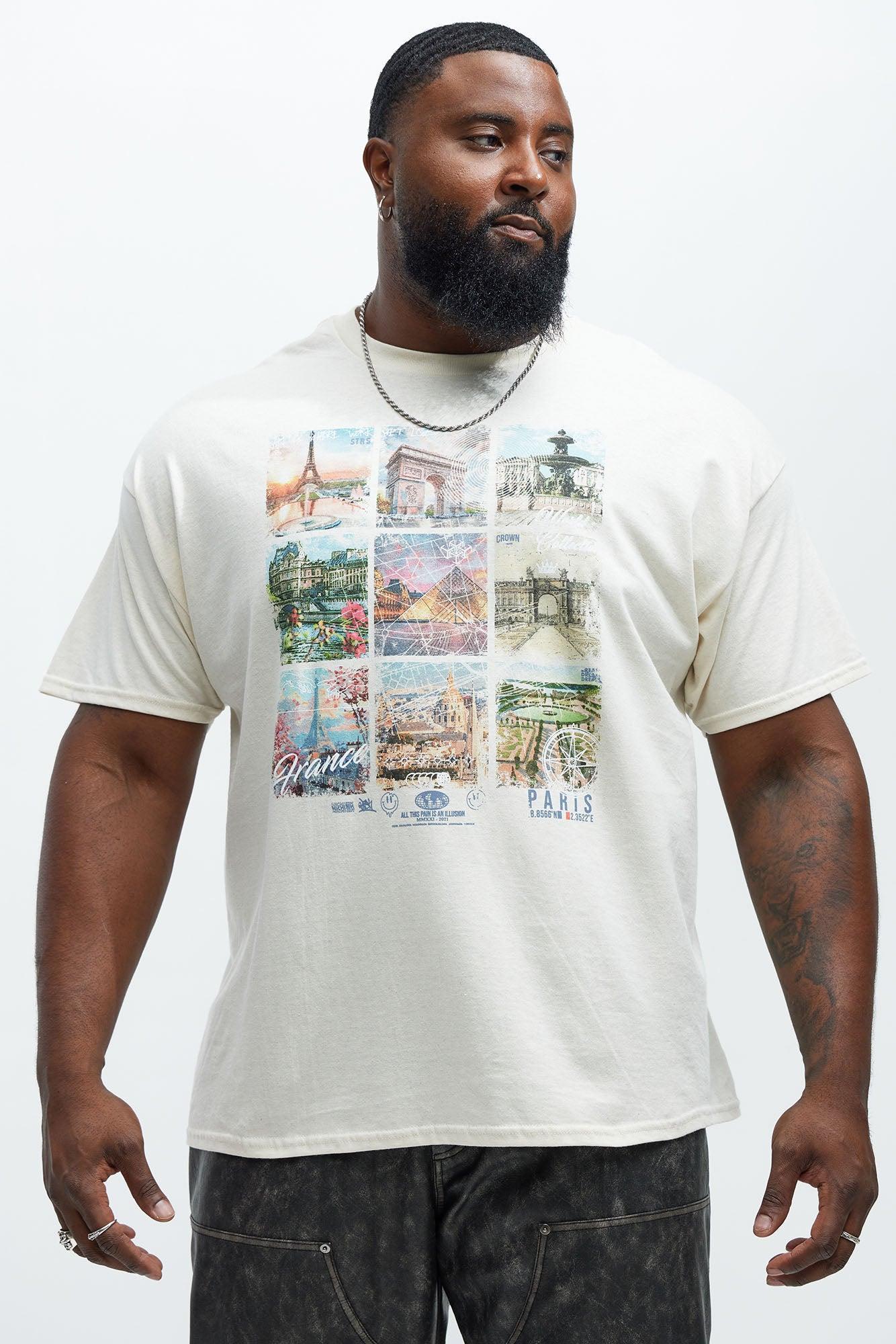 The City Of Love Short Sleeve Tee - Natural/Combo Product Image