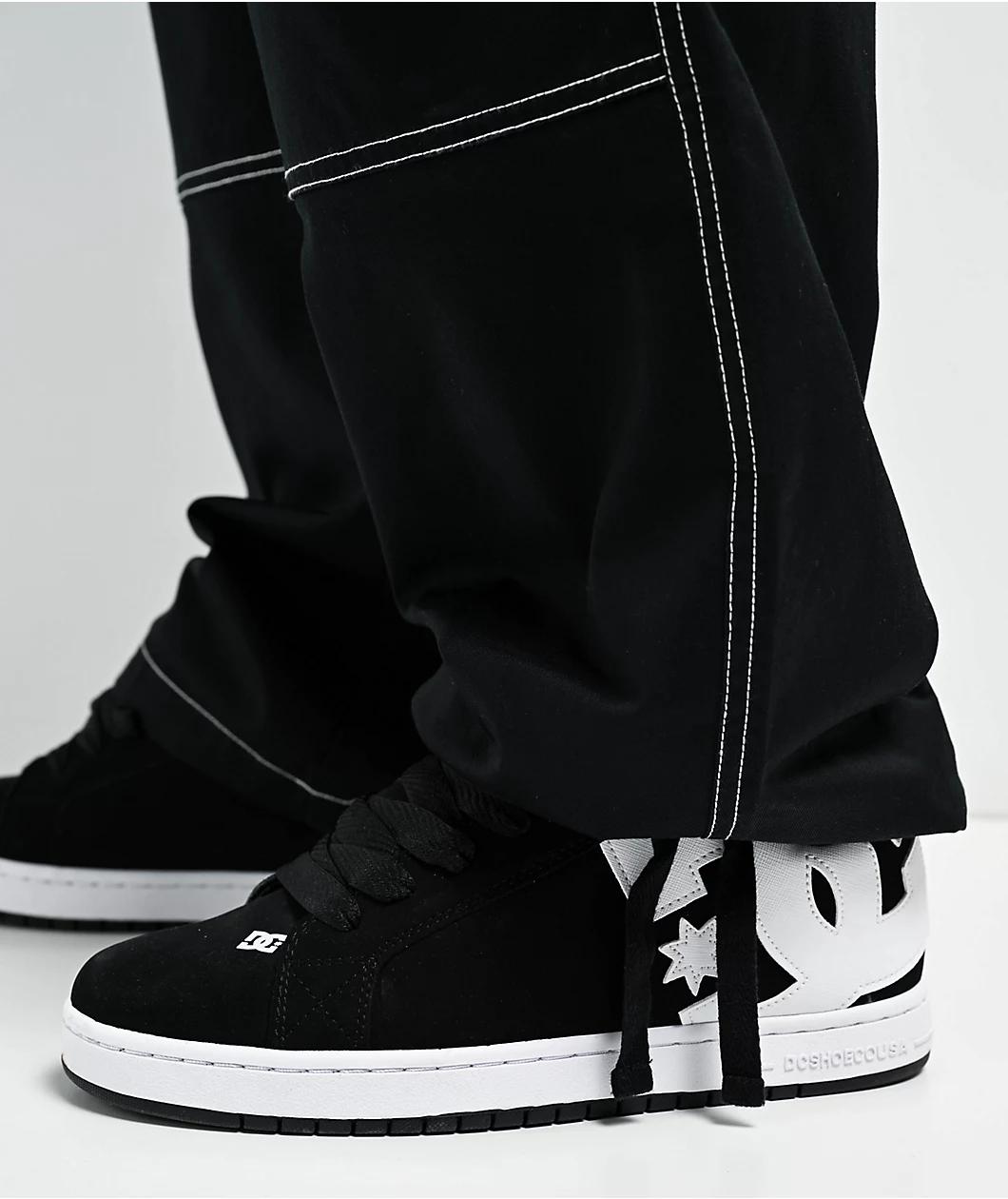 Empyre Ultra Loose Embroidered Cell Phone Black Cargo Pants Product Image