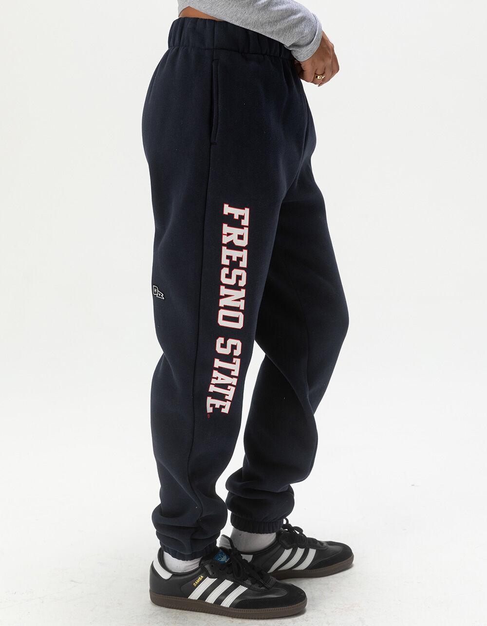 HYPE AND VICE Fresno State University Womens Sweatpants - NAVY Product Image