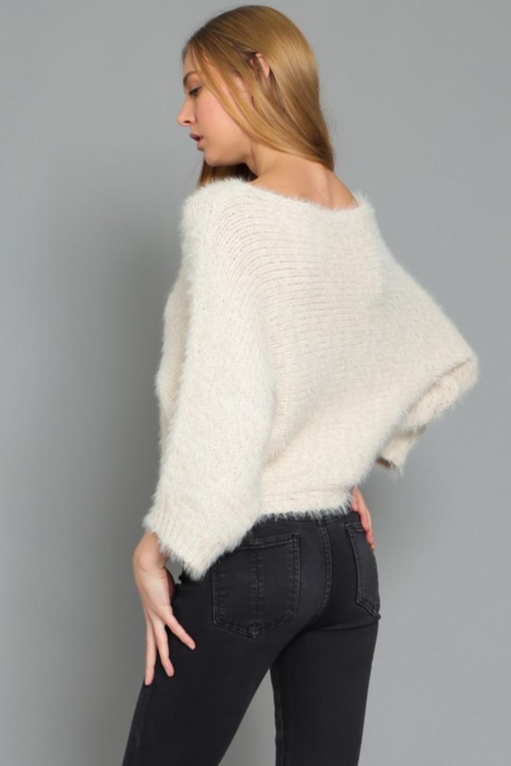 Fuzzy Knit Sweater Product Image