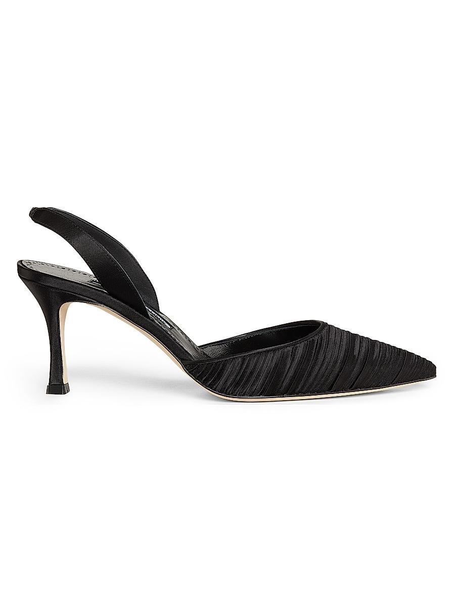 Womens Carolyne 70MM Pleated Satin Pumps Product Image