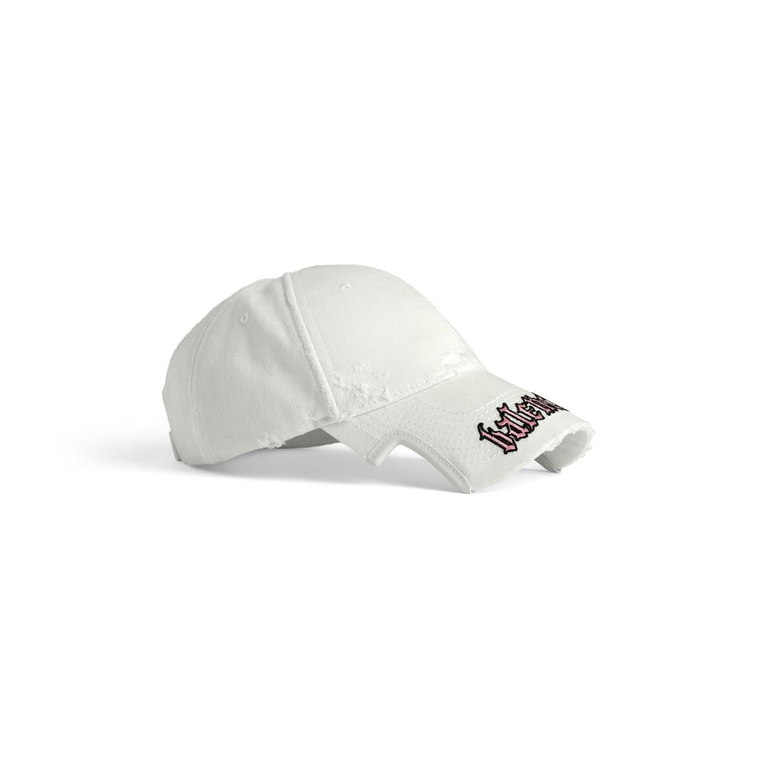 Blackletter Script Cap in Dirty White Product Image