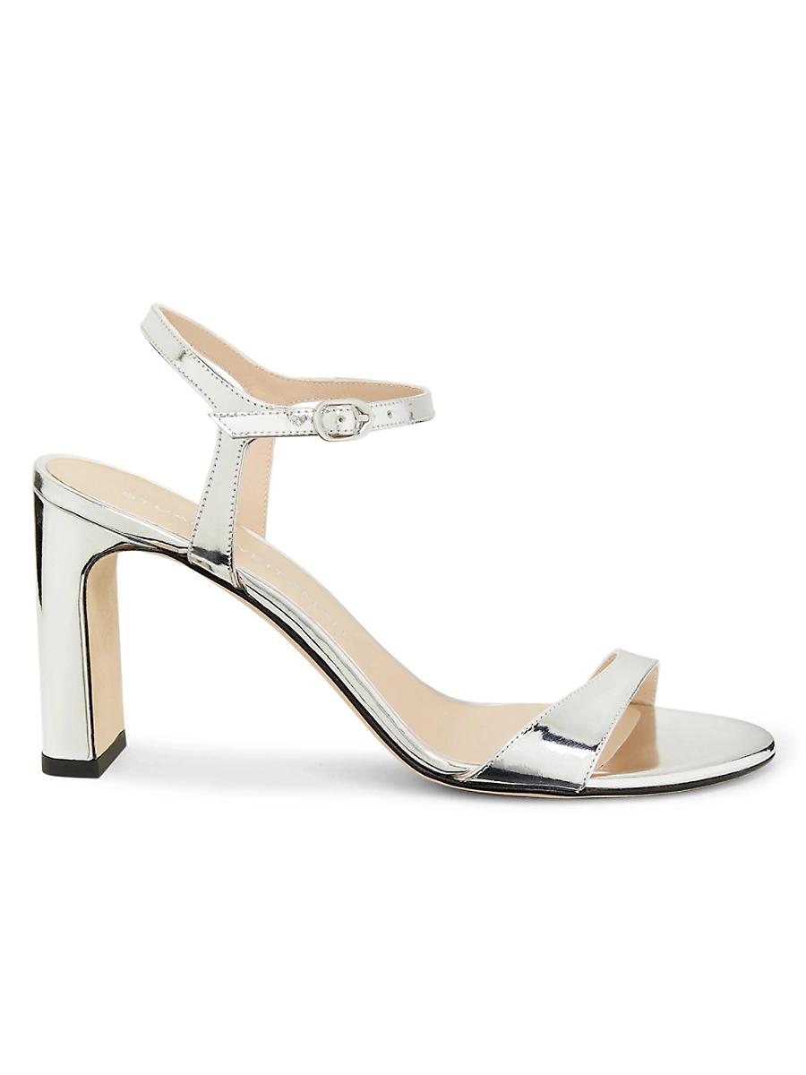 Womens Babette 85MM Metallic Leather Sandals Product Image