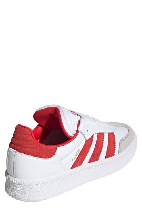 adidas Samba XLG Sneaker in White/Scarlet/Clear Granite at Nordstrom, Size 6 Women's Product Image