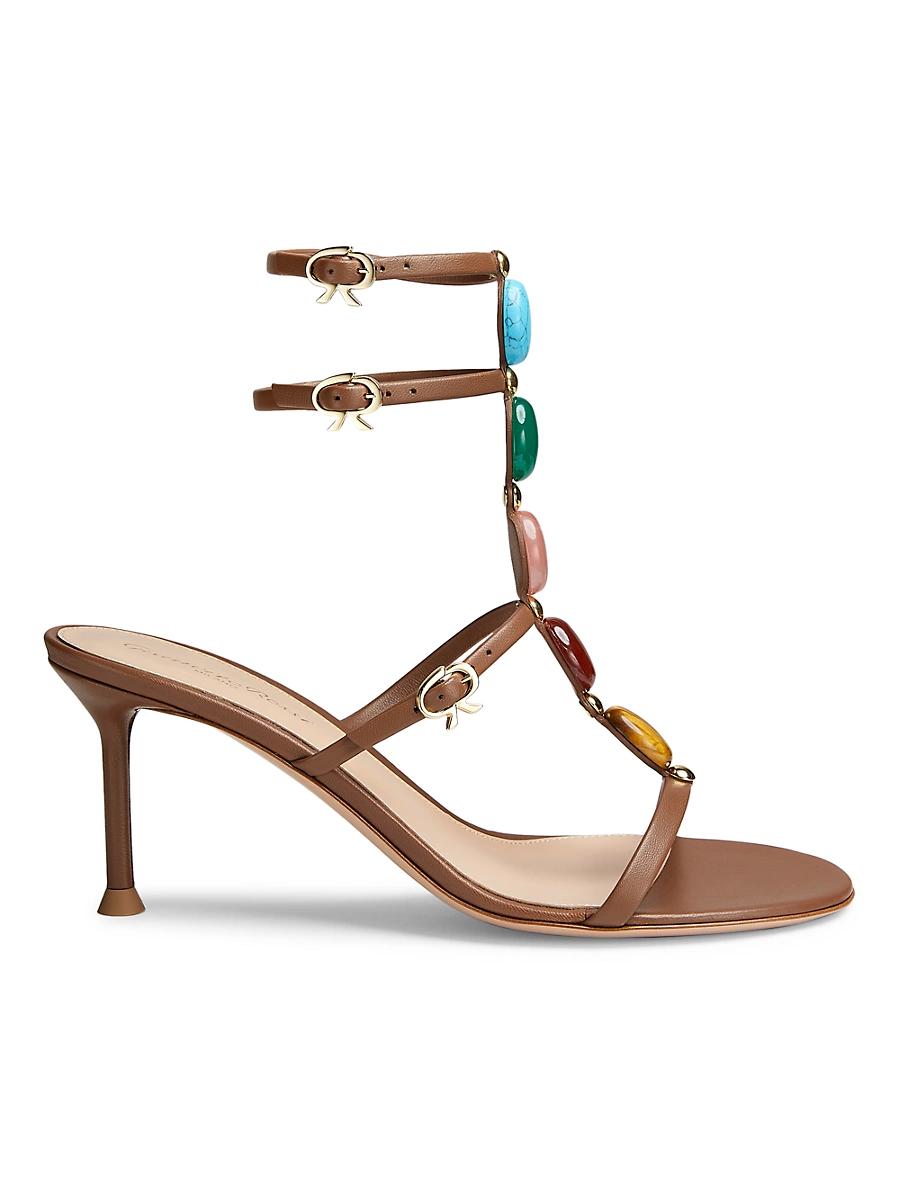 Womens Shanti 70MM Nappa Leather Sandals Product Image