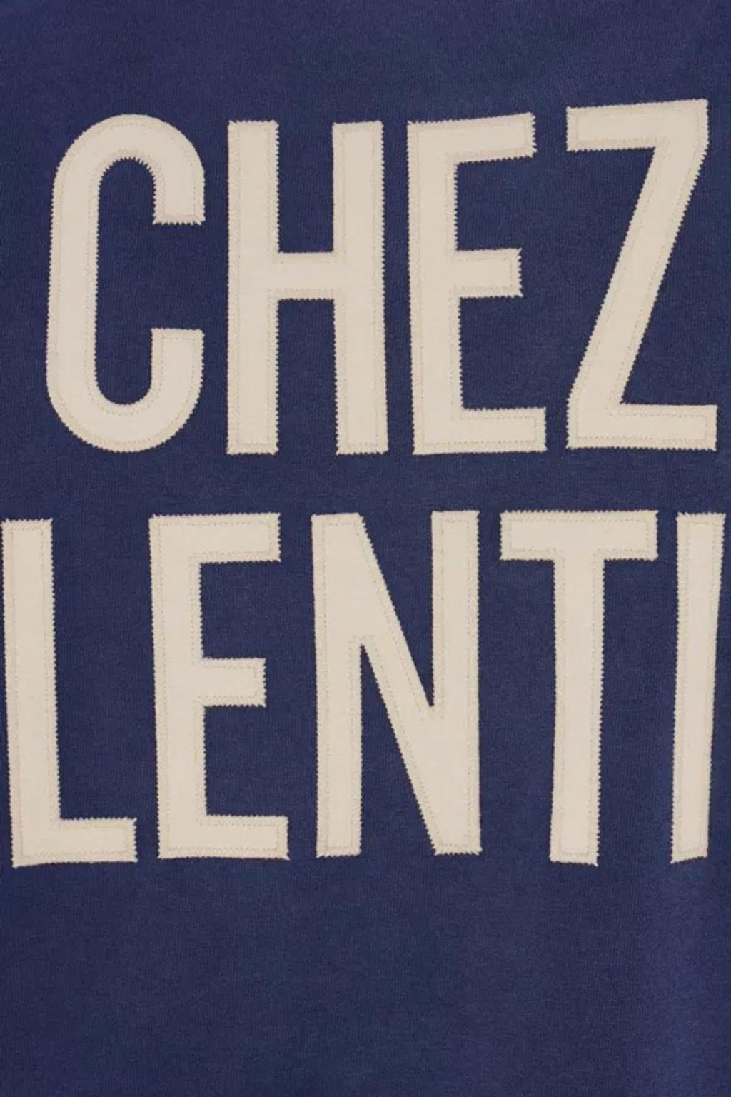 VALENTINO Garavani Navy Cotton T-shirt In Blue Product Image