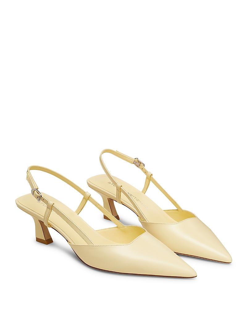 Womens Vinnie 50MM Leather Slingback Pumps Product Image