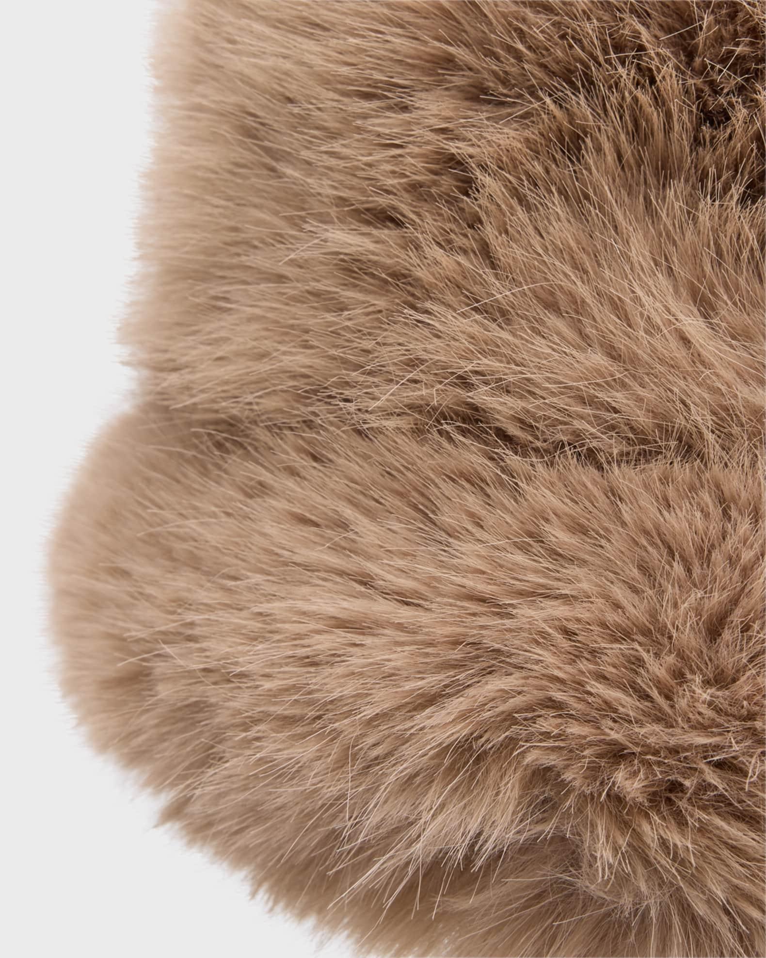 Eyelash Faux Fur Bucket Hat  Product Image