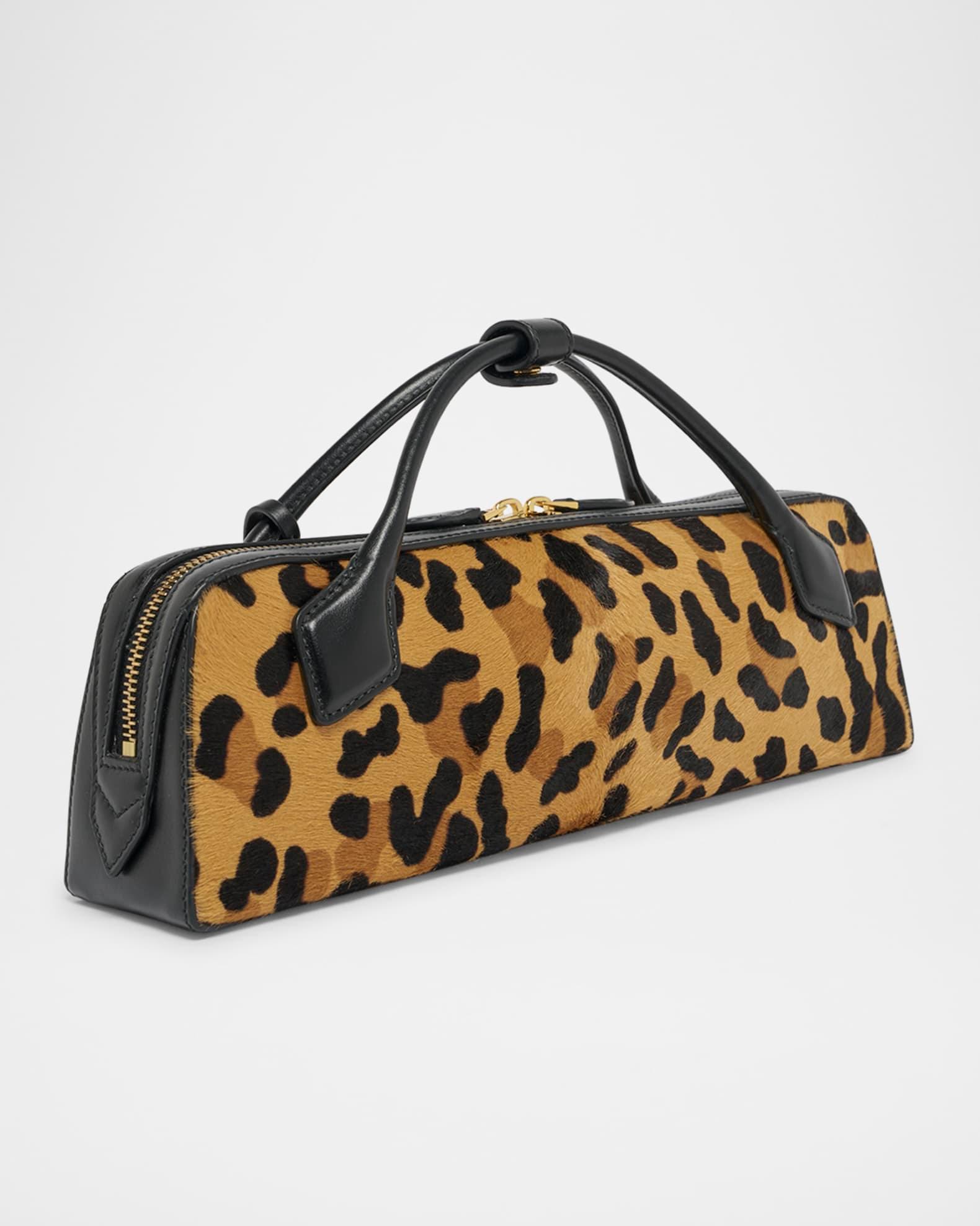Le Teckel Clutch Bag in Leopard Calf Hair Product Image