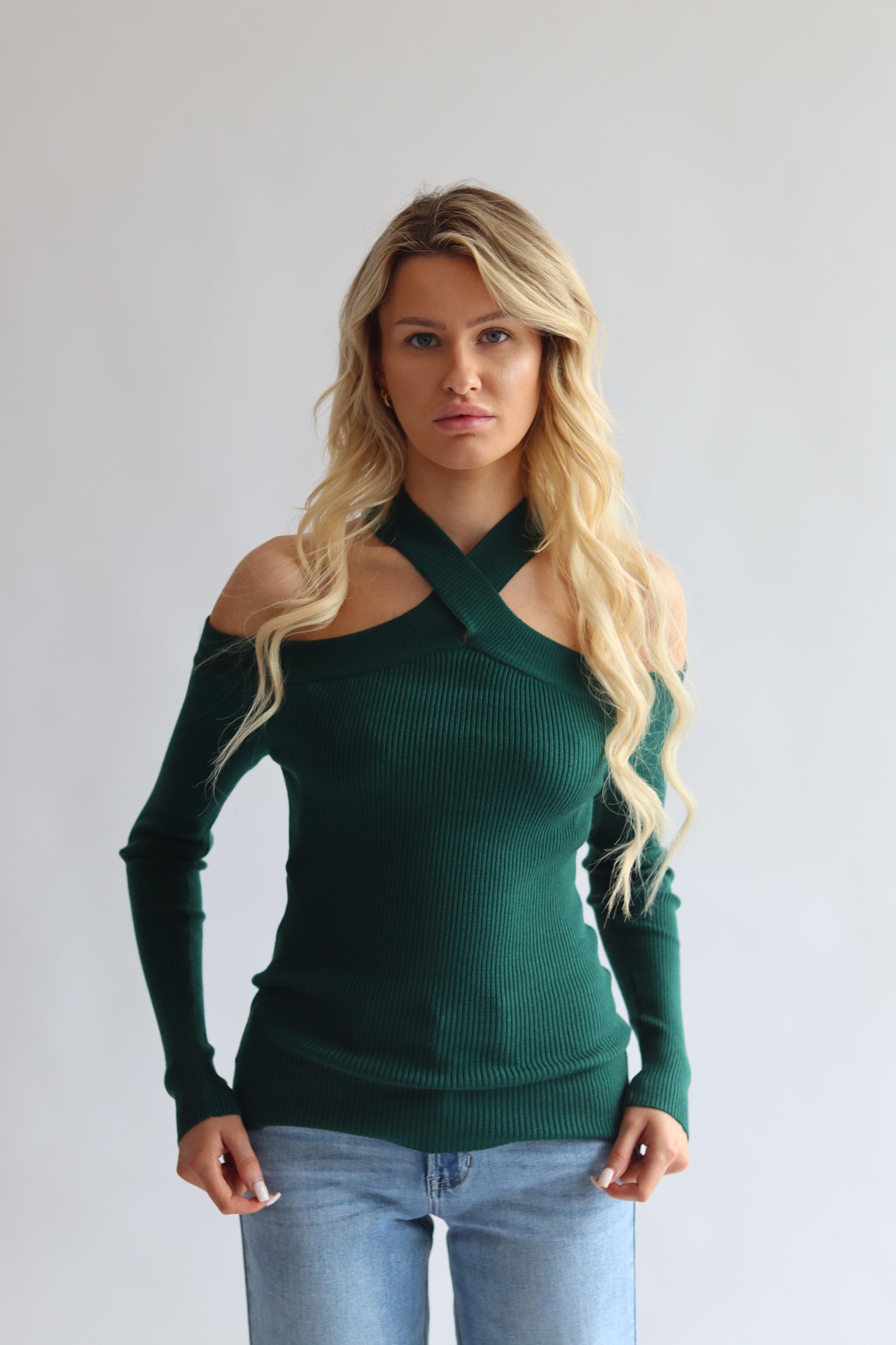 Twist Neck Sweater Product Image