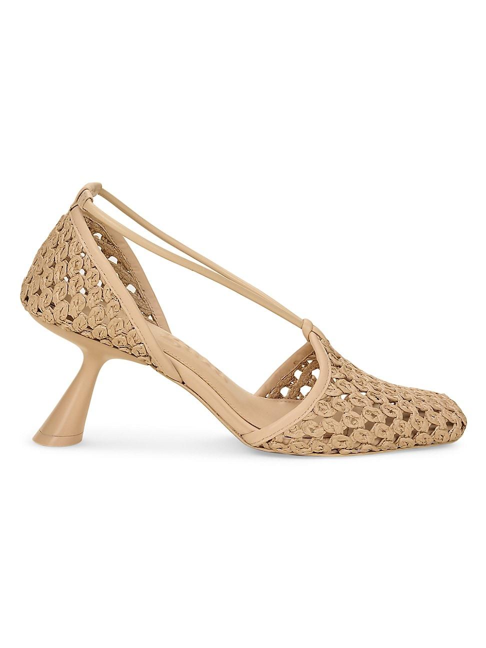 Womens Willa Jute & Leather Pumps Product Image