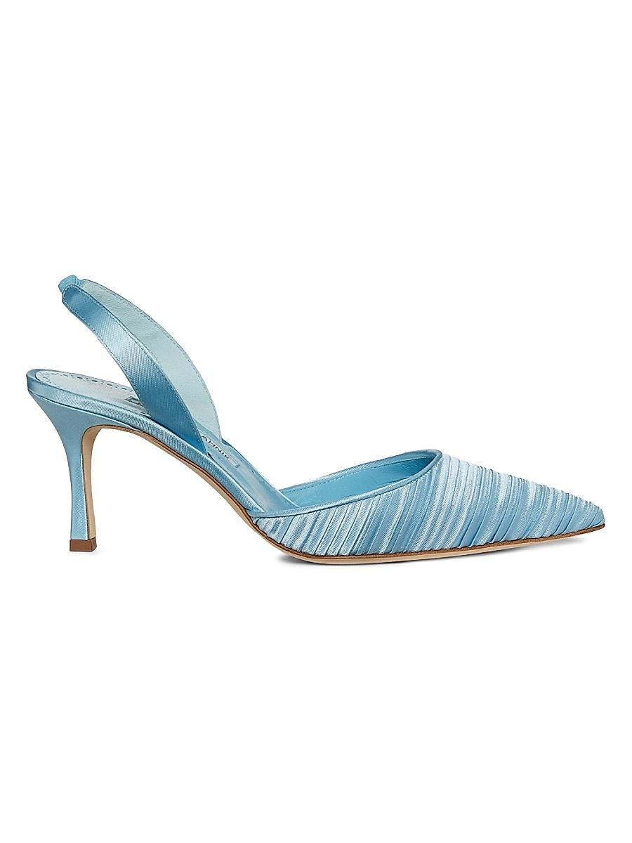 Womens Carolyne 70MM Pleated Satin Pumps Product Image