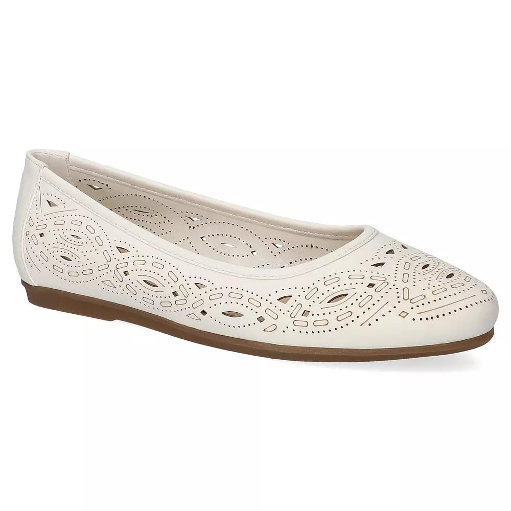 Easy Street Jackie Women's Ballet Comfort Flats, Size: 8.5, White Product Image