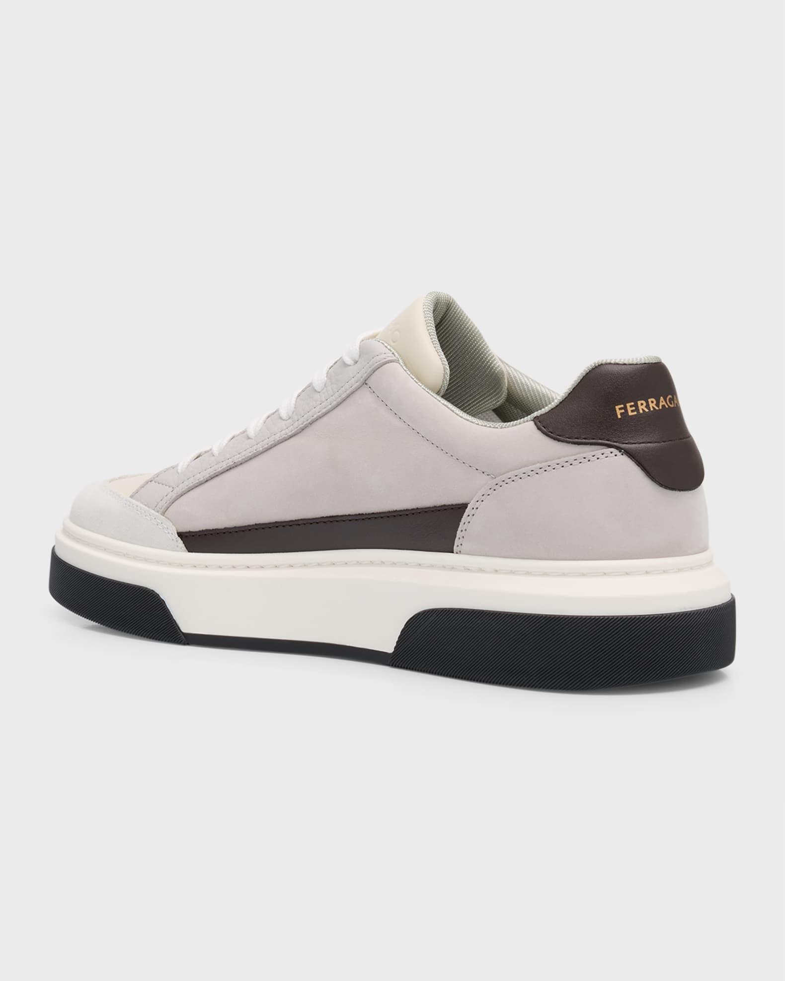 Men's Cassina Gancini Leather Low-Top Sneakers Product Image