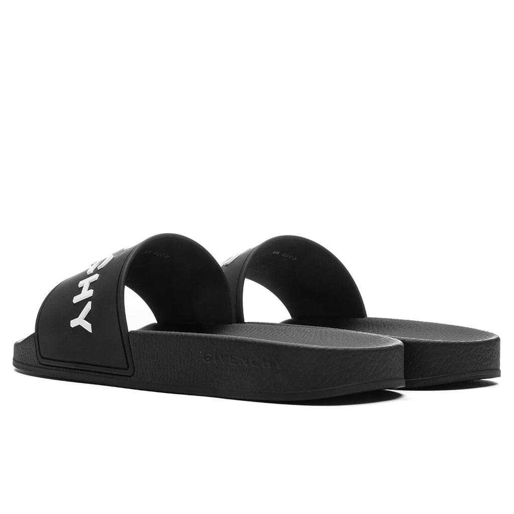 Slide Flat Sandals - Black Male Product Image
