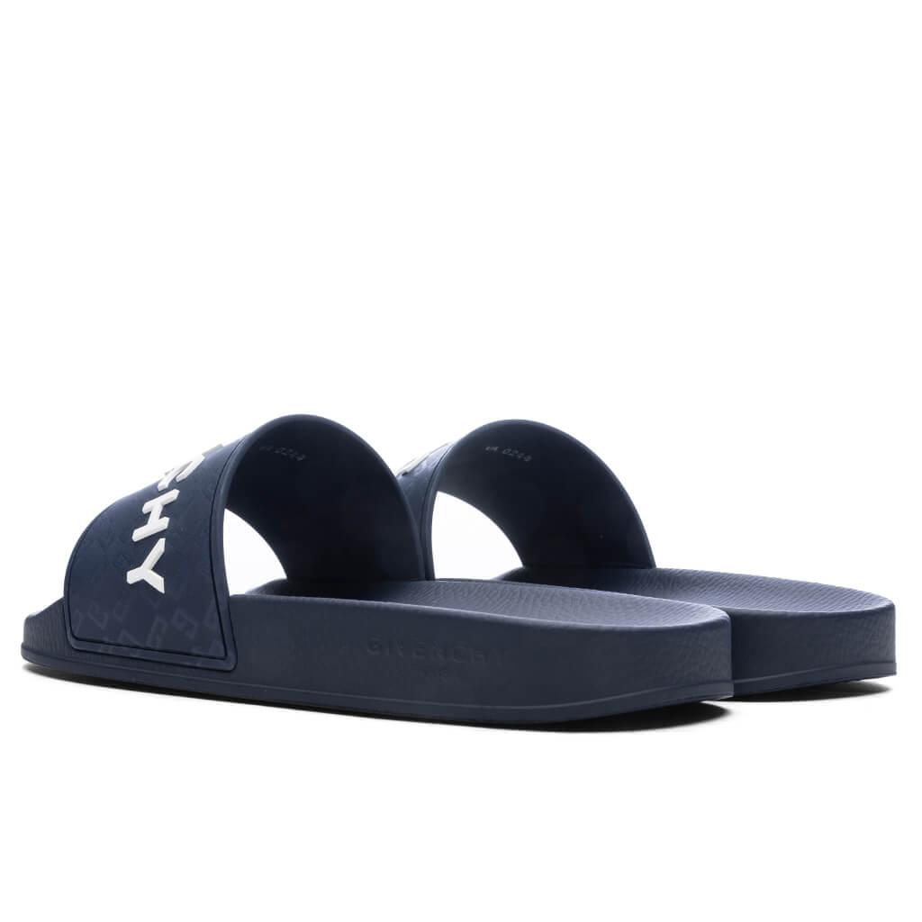 Slide Flat Sandals - Dark Blue Male Product Image