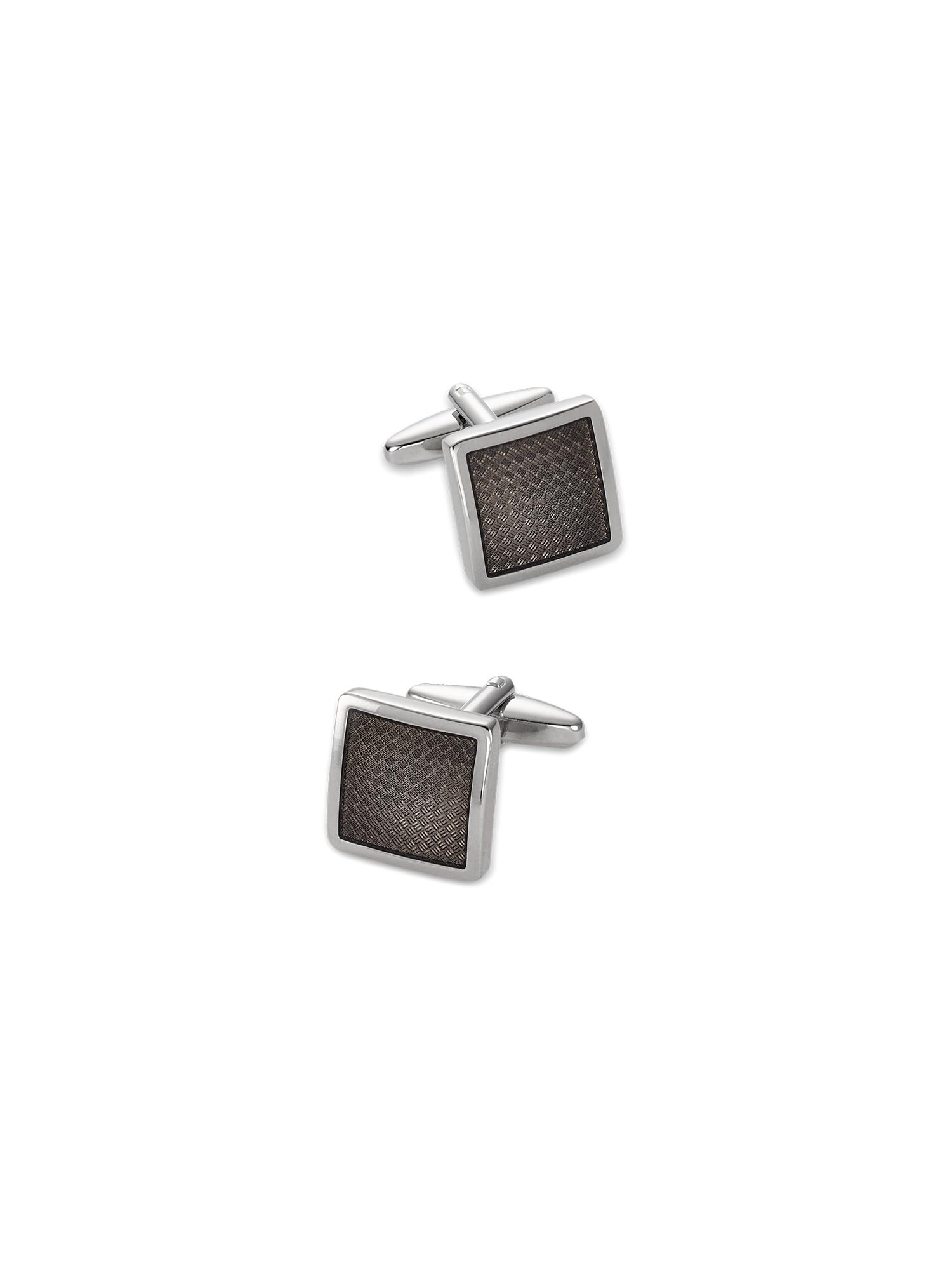 Enamel Square Cufflink - Black Product Image