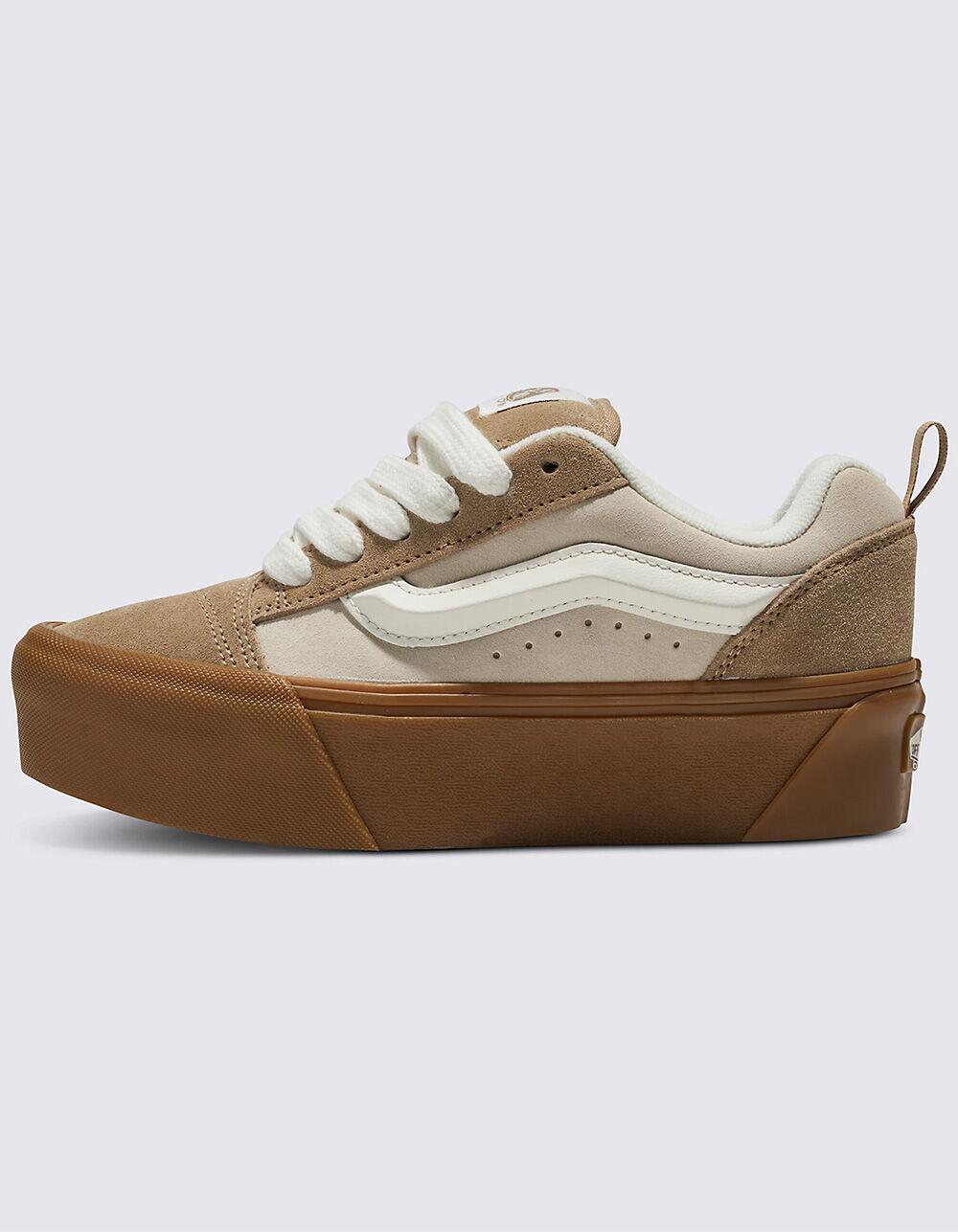 VANS Knu Stack Womens Platform Shoes - LIGHT TAN Product Image