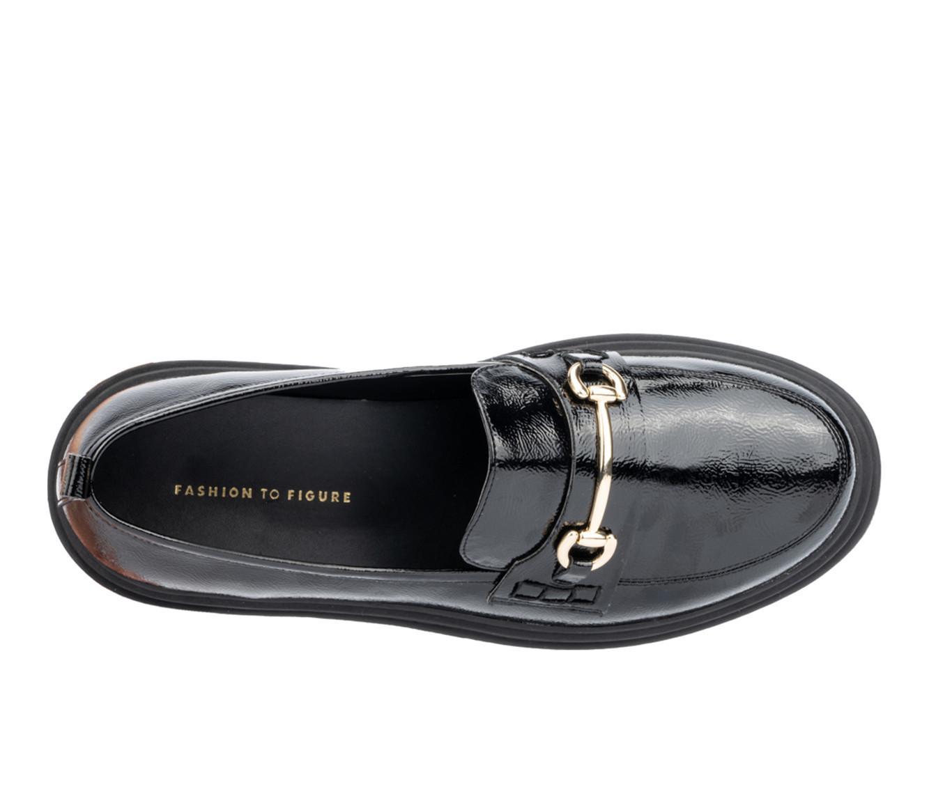 Women's Fashion to Figure Indigo Wide Width Loafers Product Image