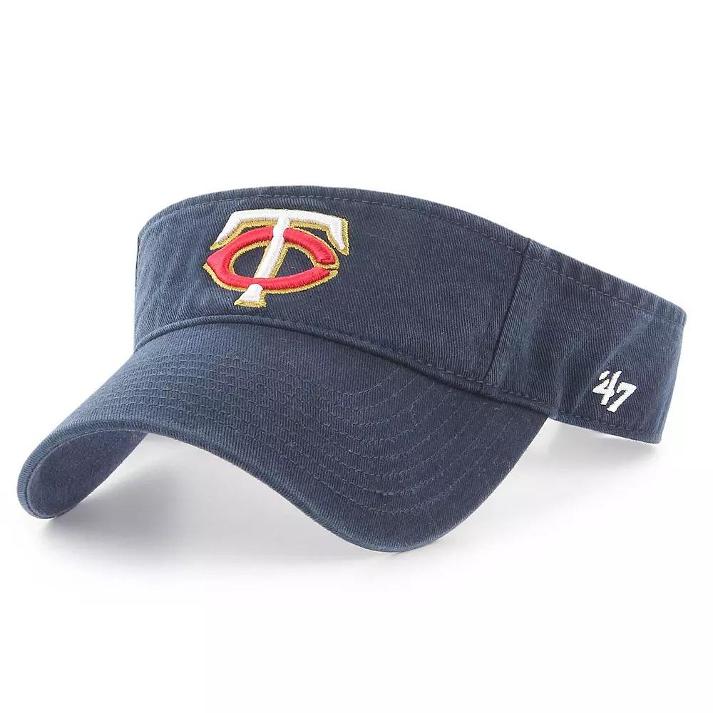 Men's '47 Navy Minnesota Twins Clean Up Logo Visor, Blue Product Image