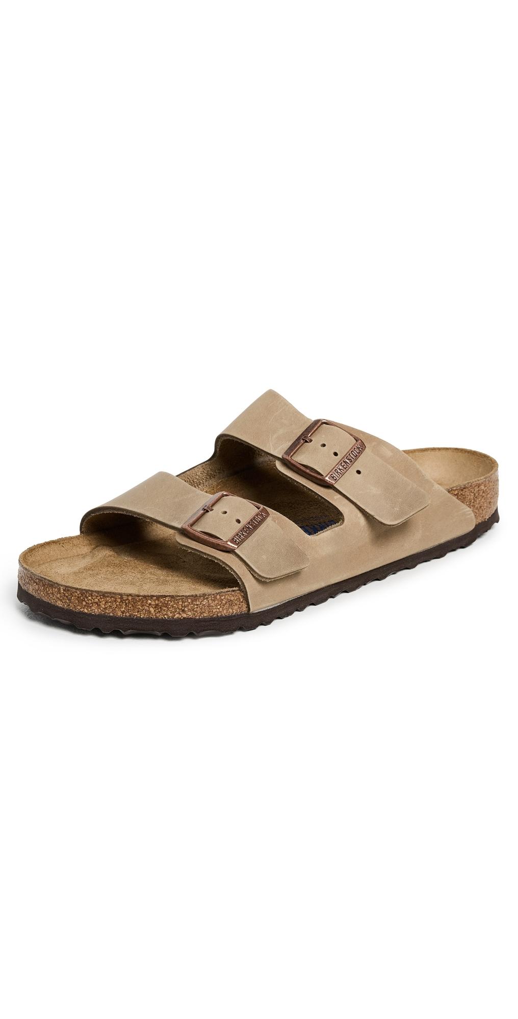 Mens Birkenstock Arizona Soft Footbed Slide Sandal - Habana Product Image