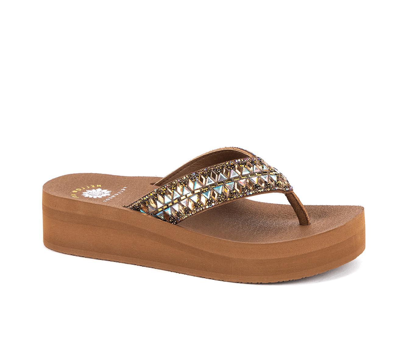 Women's Yellow Box Bersha Wedge Flip-Flops Product Image