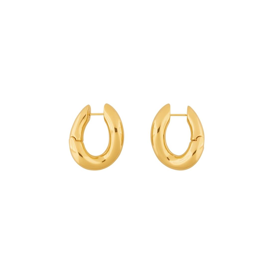 Women's Loop Earrings in Gold Product Image