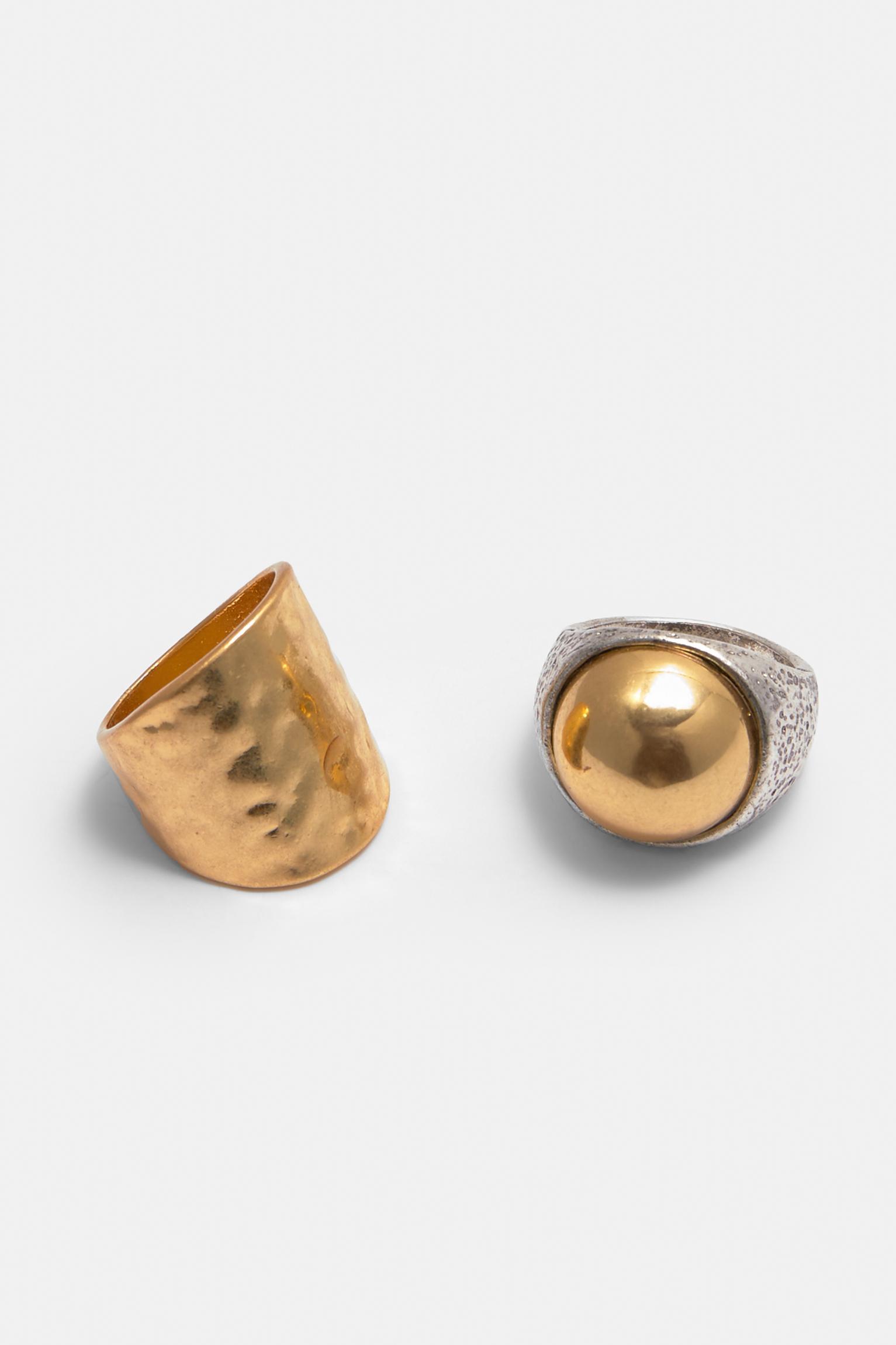 Pack of 3 metallic rings Product Image