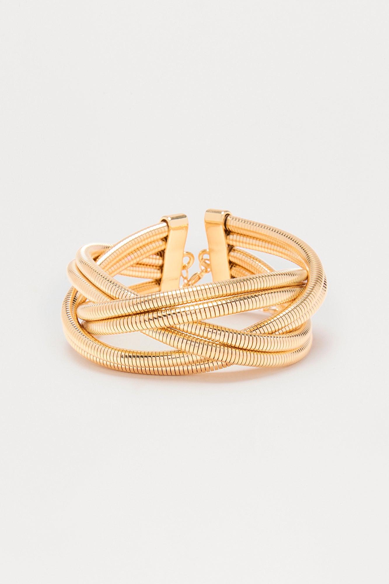 Kari Cuff Bracelet - Gold Female Product Image